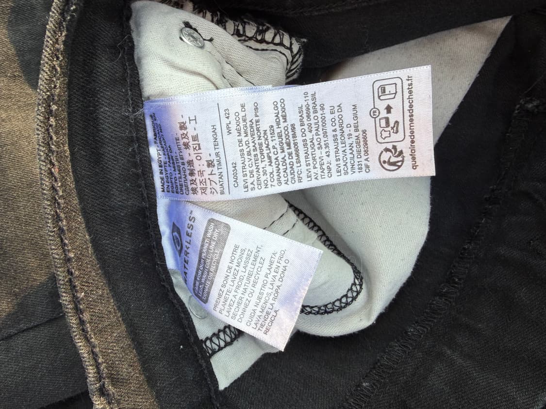 리바이스 부츠컷 블랙진 상품이미지8