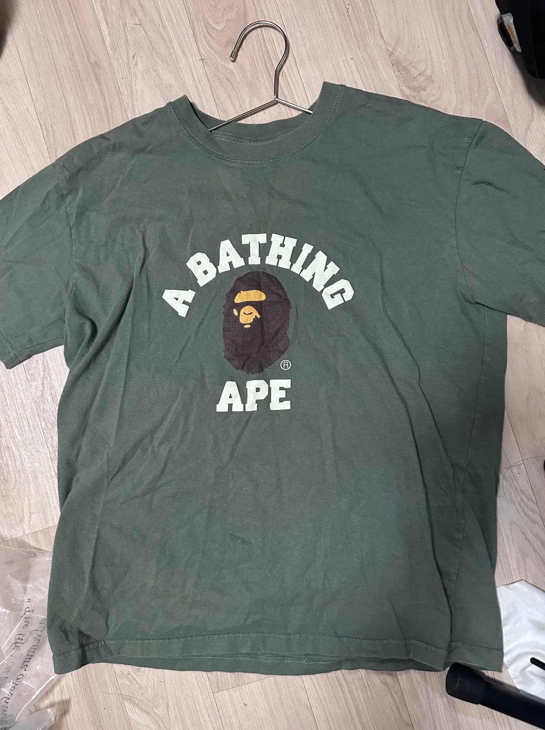 [S]00‘s 올드 베이프 컬리지 로고 티셔츠 상품이미지1