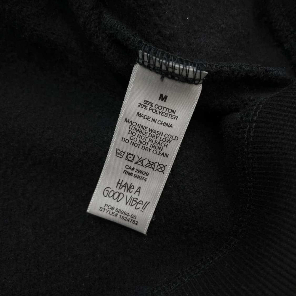 스투시 미니로고 블랙 후드 M 상품이미지6