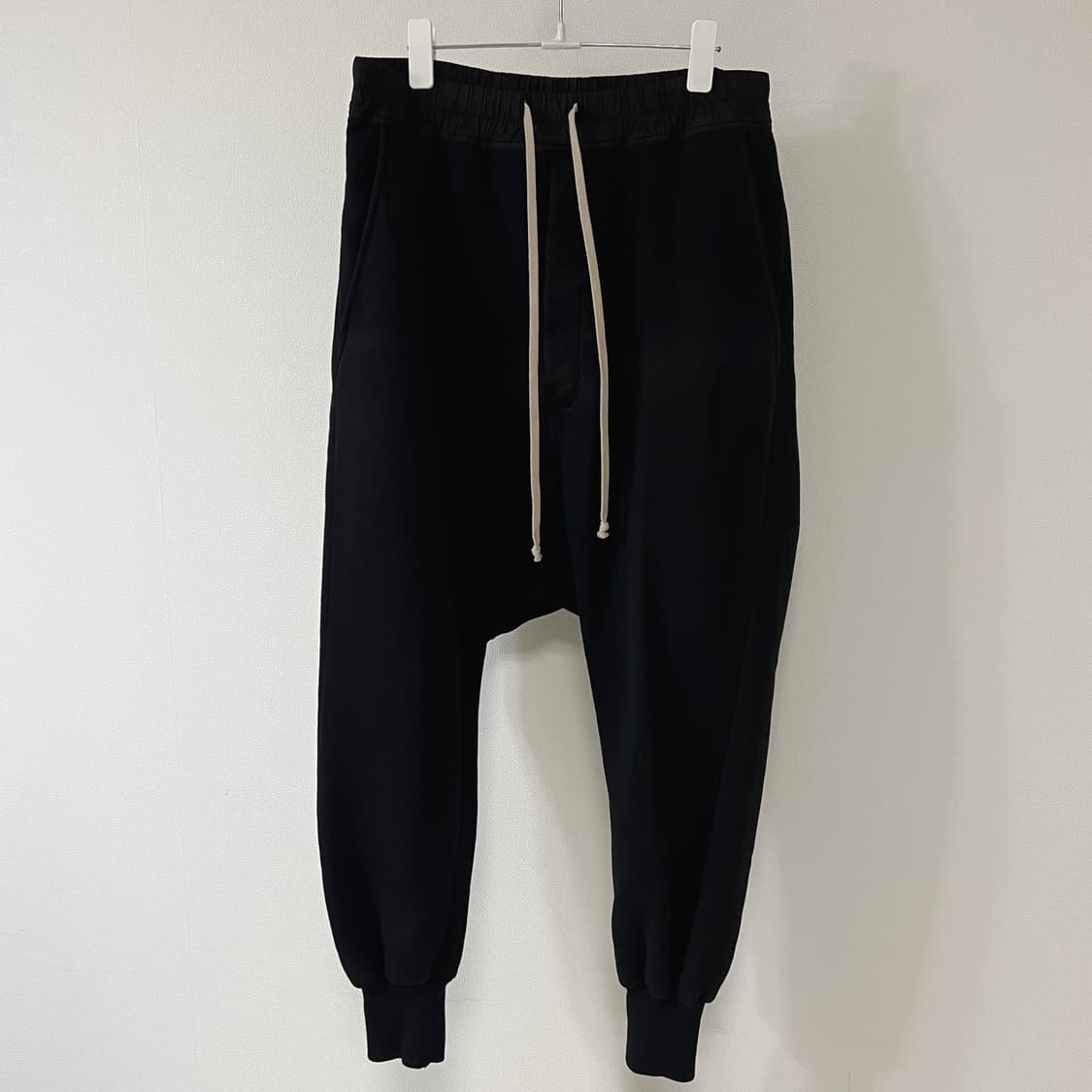 릭오웬스 16FW 다크쉐도우 프리즈너 드로우스트링 조거 팬츠 블랙 상품이미지3