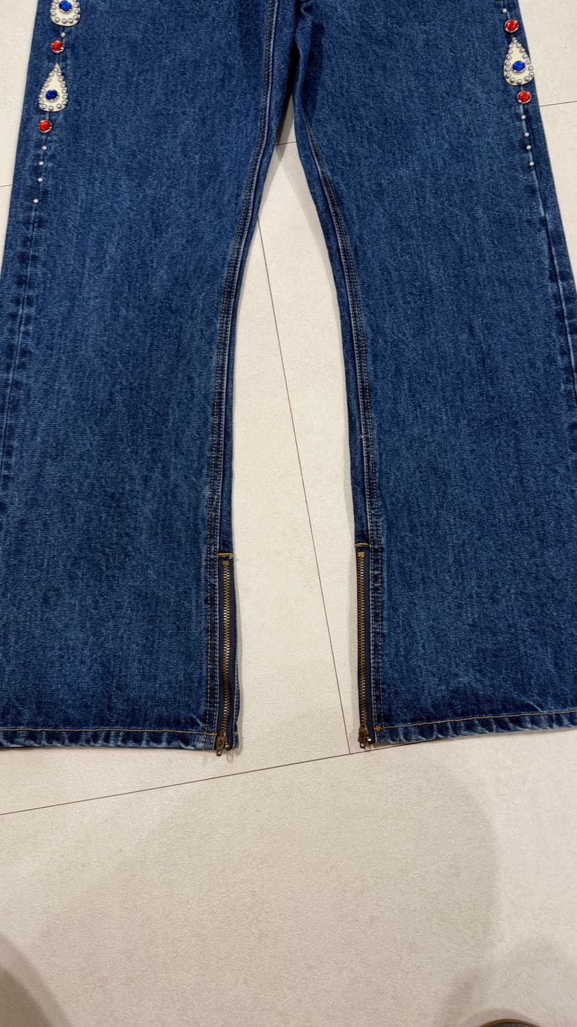 mbbcar 엠비비카 웨스턴스타일 잼스톤팬츠 36 플레어핏 부츠컷 상품이미지2