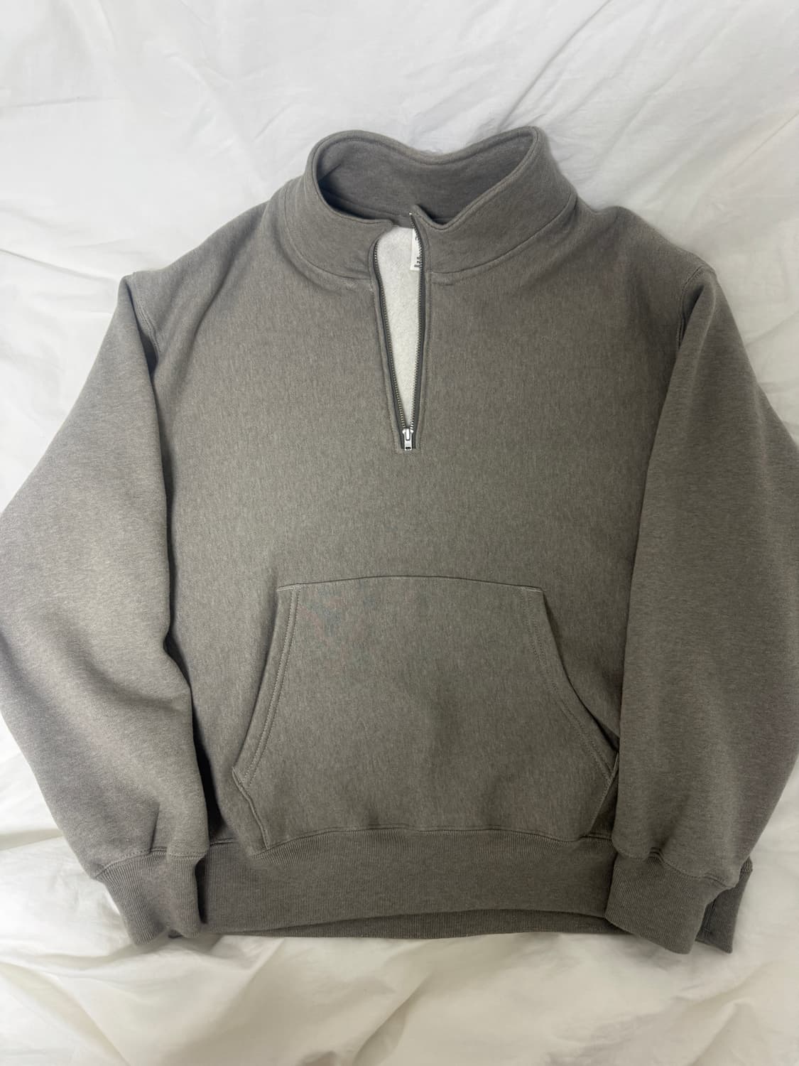 카키스 하프집 풀오버 세이지 상품이미지1