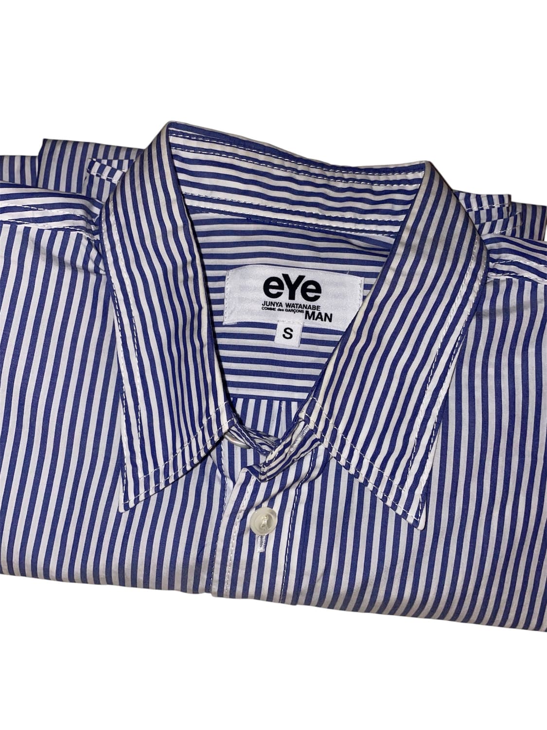 준야 와타나베 블루 스트라이프 셔츠 상품이미지1