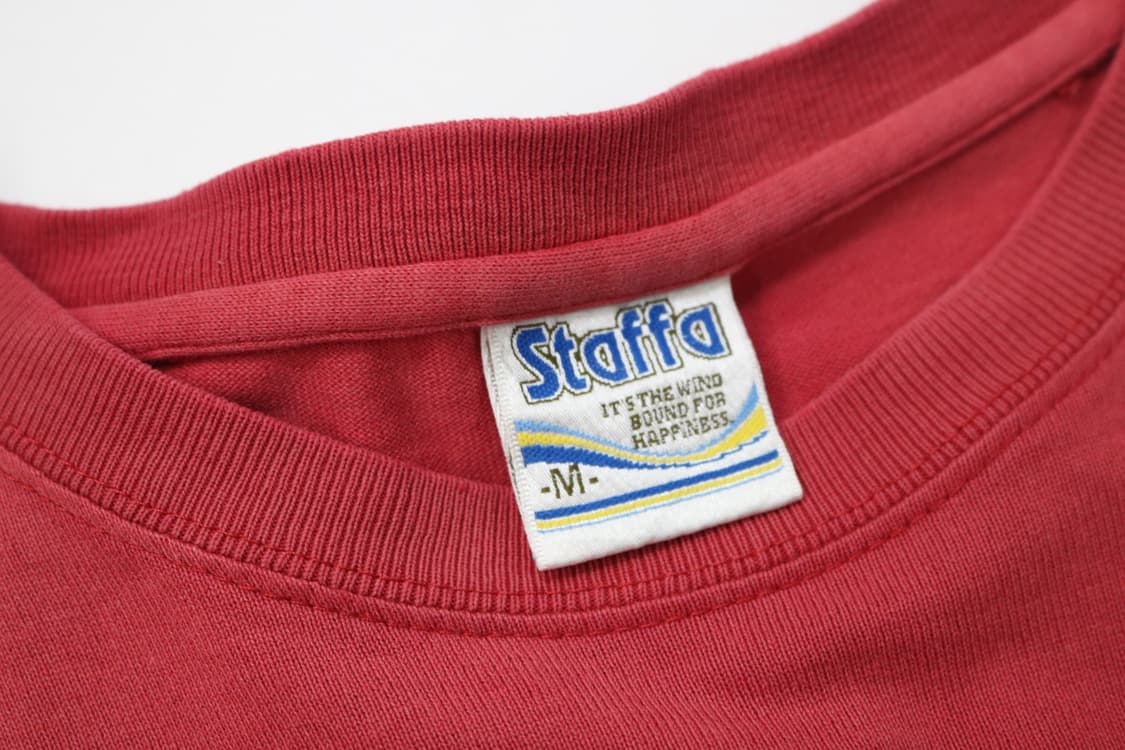 Staffa 스타파 빈티지 서프보드 웨이브 그래픽 레드 롱슬리브 (M) 상품이미지4