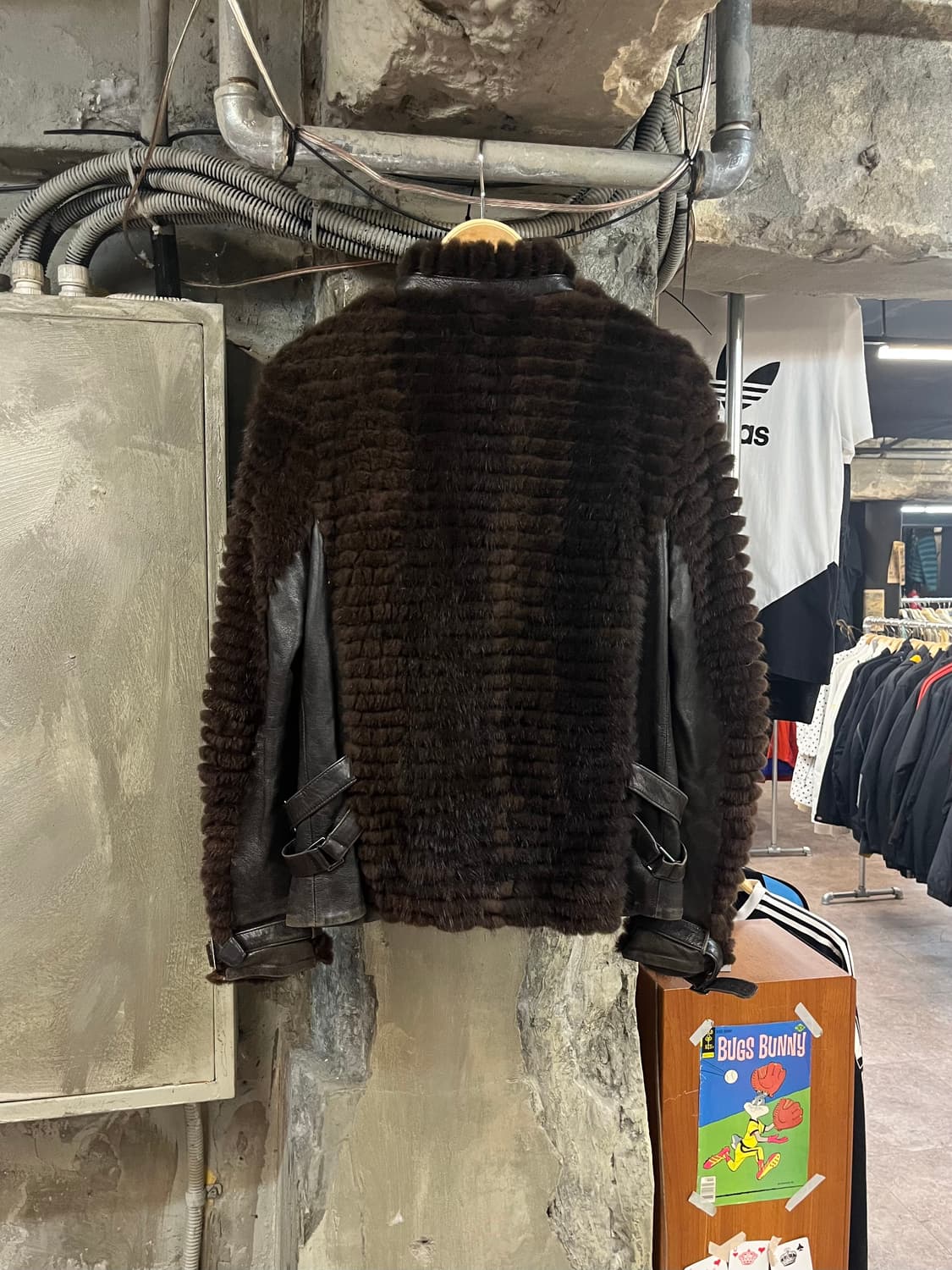 밍크퍼 양가죽 자켓 브라운 66 #csz2219 상품이미지2