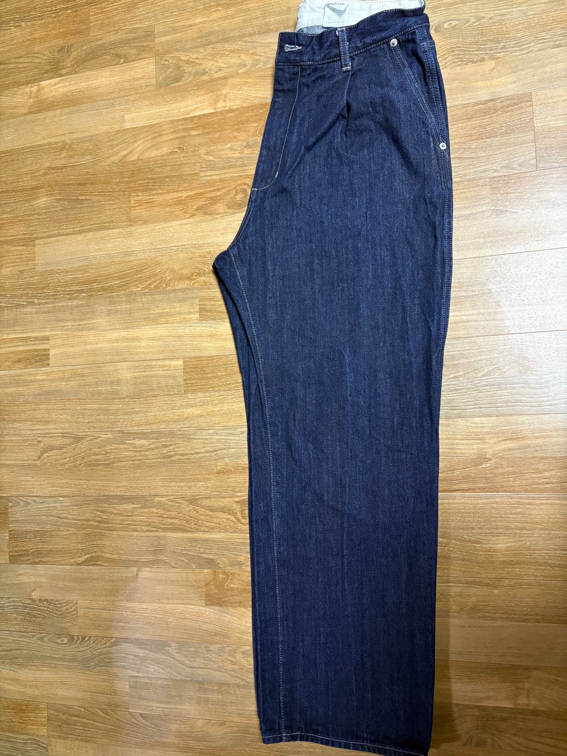 러프사이드 Drape denim pants one washed 상품이미지4