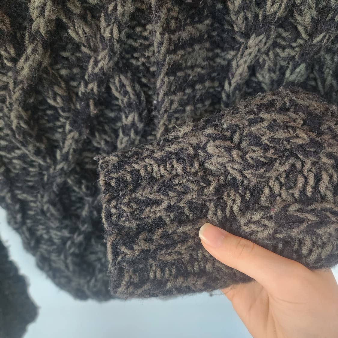 디젤 꽈배기 니트 가디건 상품이미지3