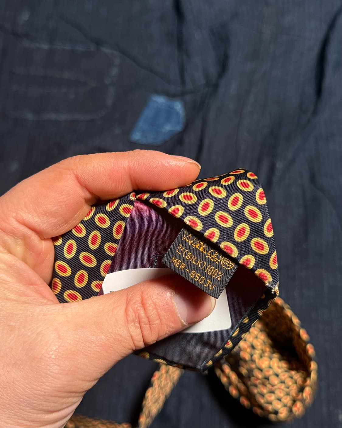 Rogatis 도트 패턴 실크 타이 상품이미지6