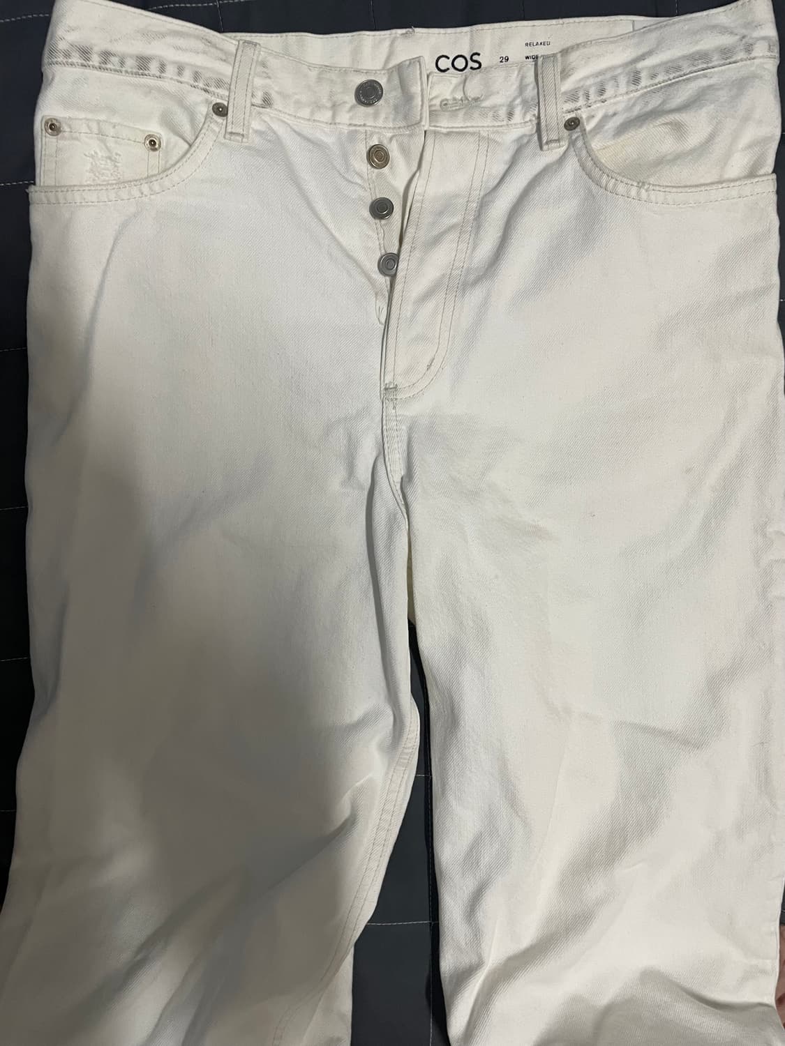 Cos 화이트 팬츠 29사이즈 상품이미지1