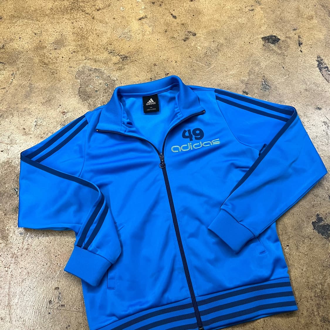 아디다스 스트라이프 블루 져지 트랙탑 90 상품이미지1