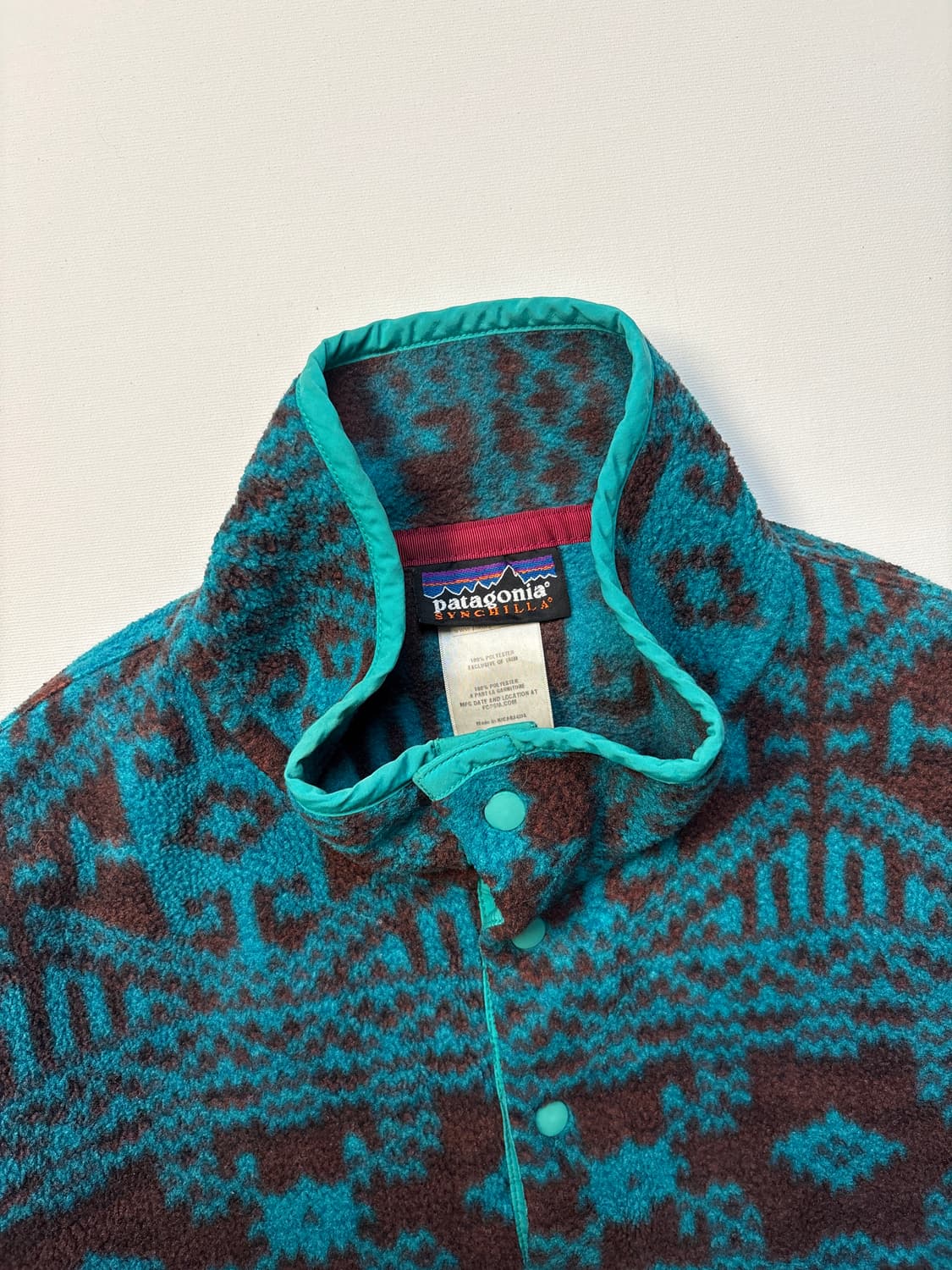 [M] 파타고니아 신칠라 터키패턴 스냅티 상품이미지3