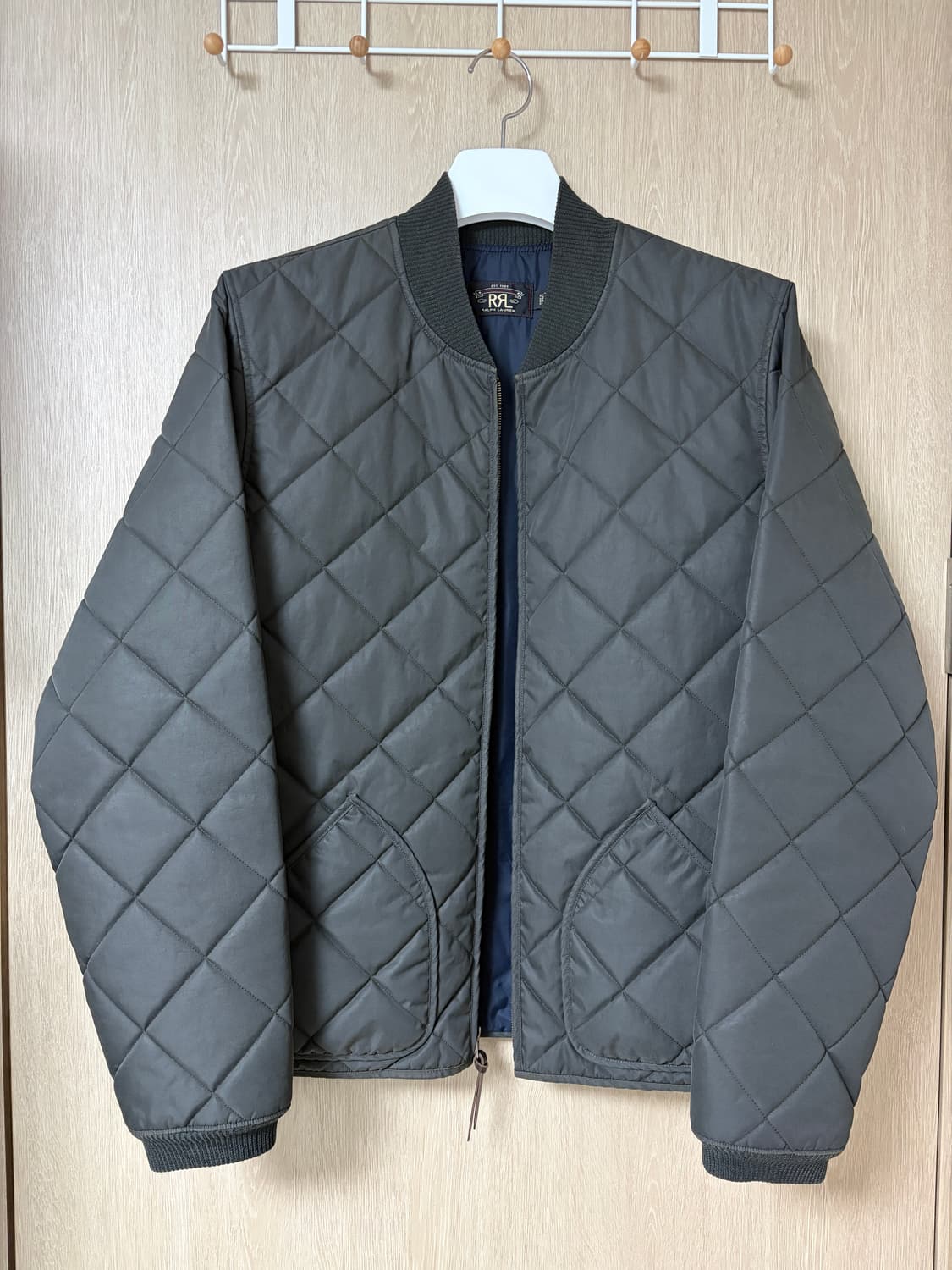 더블알엘/ BENTON 퀼팅 봄버 자켓 빈티지블랙/ L 상품이미지5