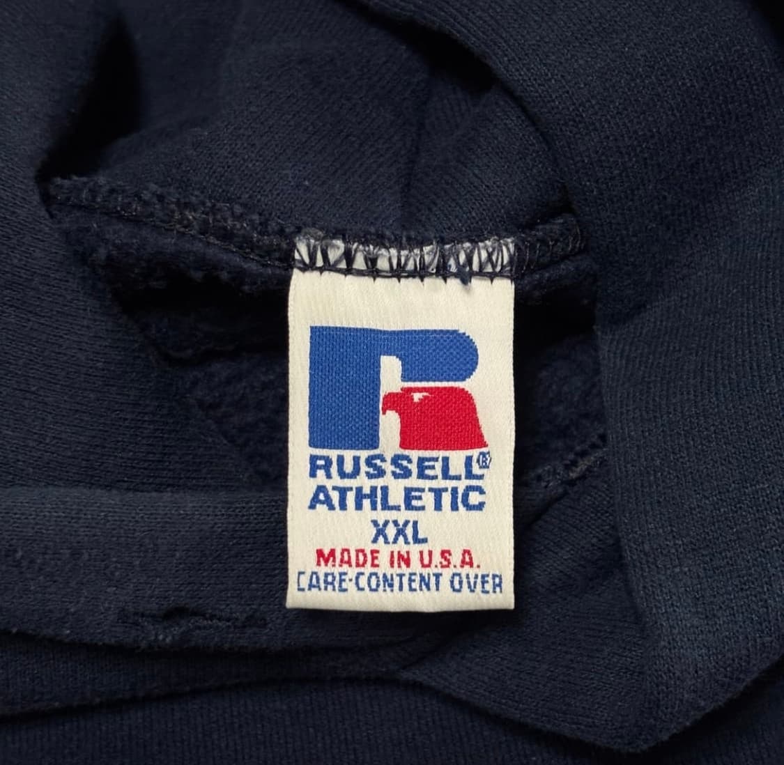 (XXL) 90s 러셀 애슬레틱 빈티지 후드 네이비 상품이미지7