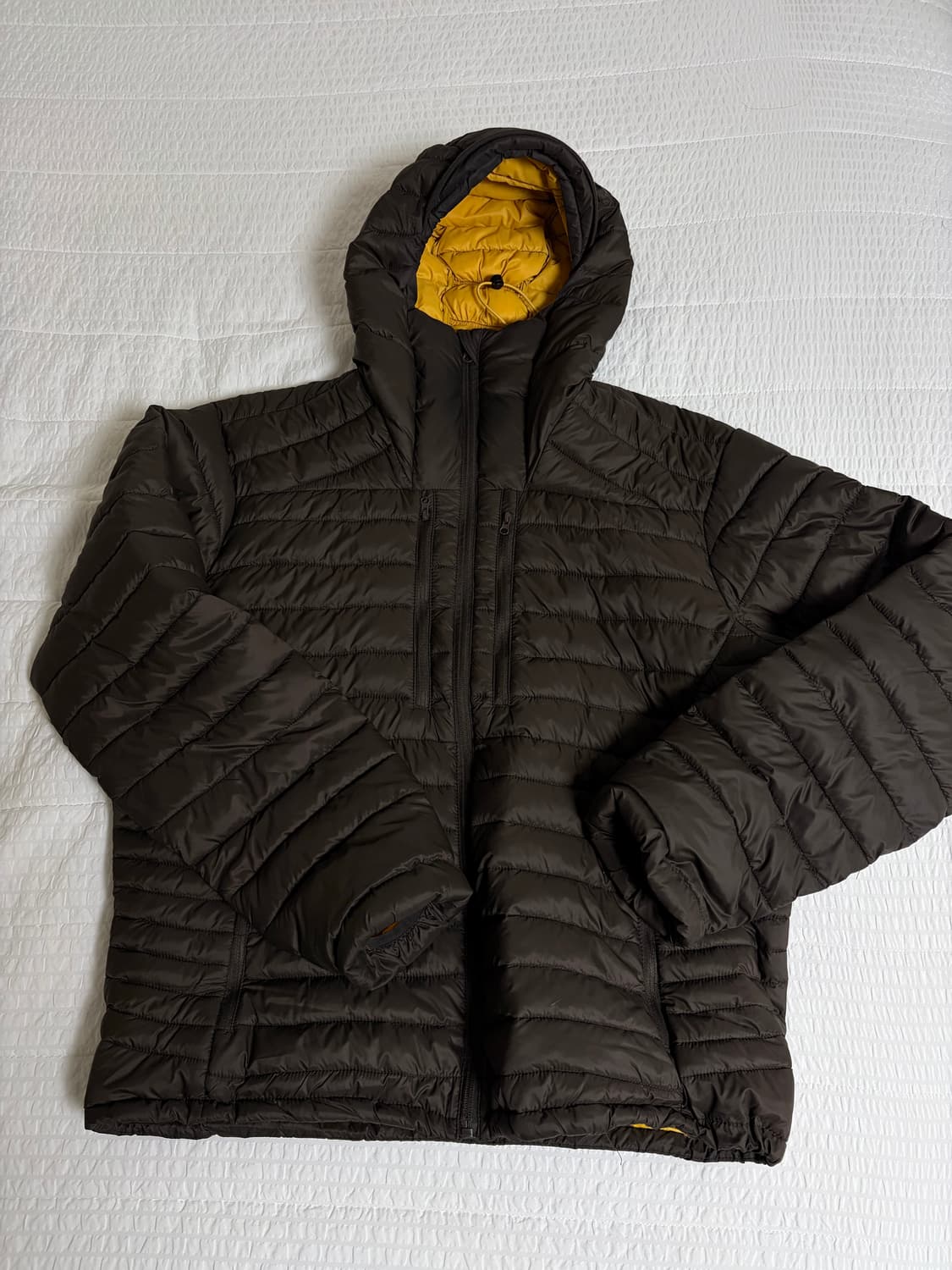 [L]르아르 에센셜 후디드 라이트 패딩 자켓 차콜 상품이미지2