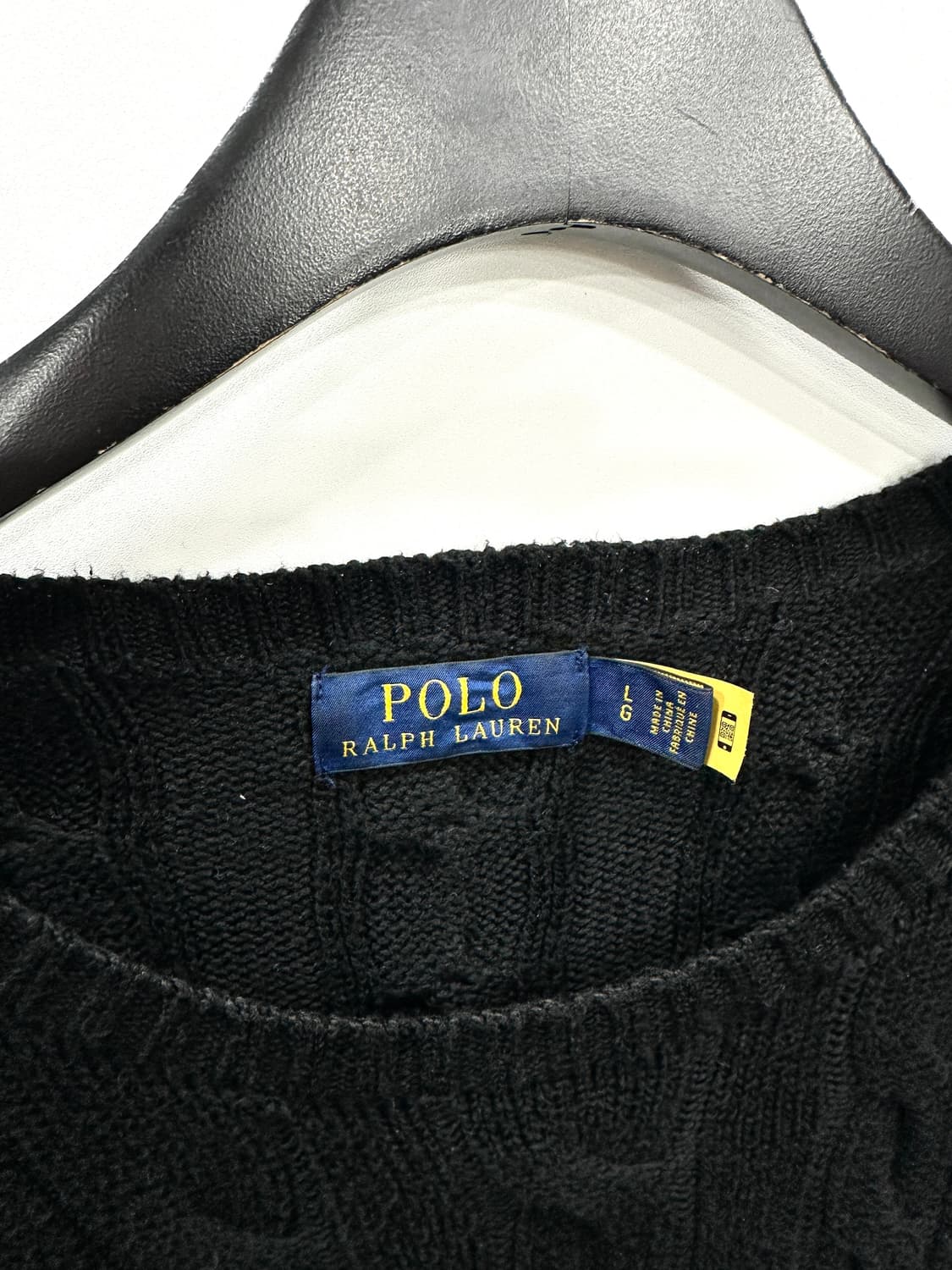 폴로 랄프로렌 케이블니트 코튼 스웨터 L 상품이미지3