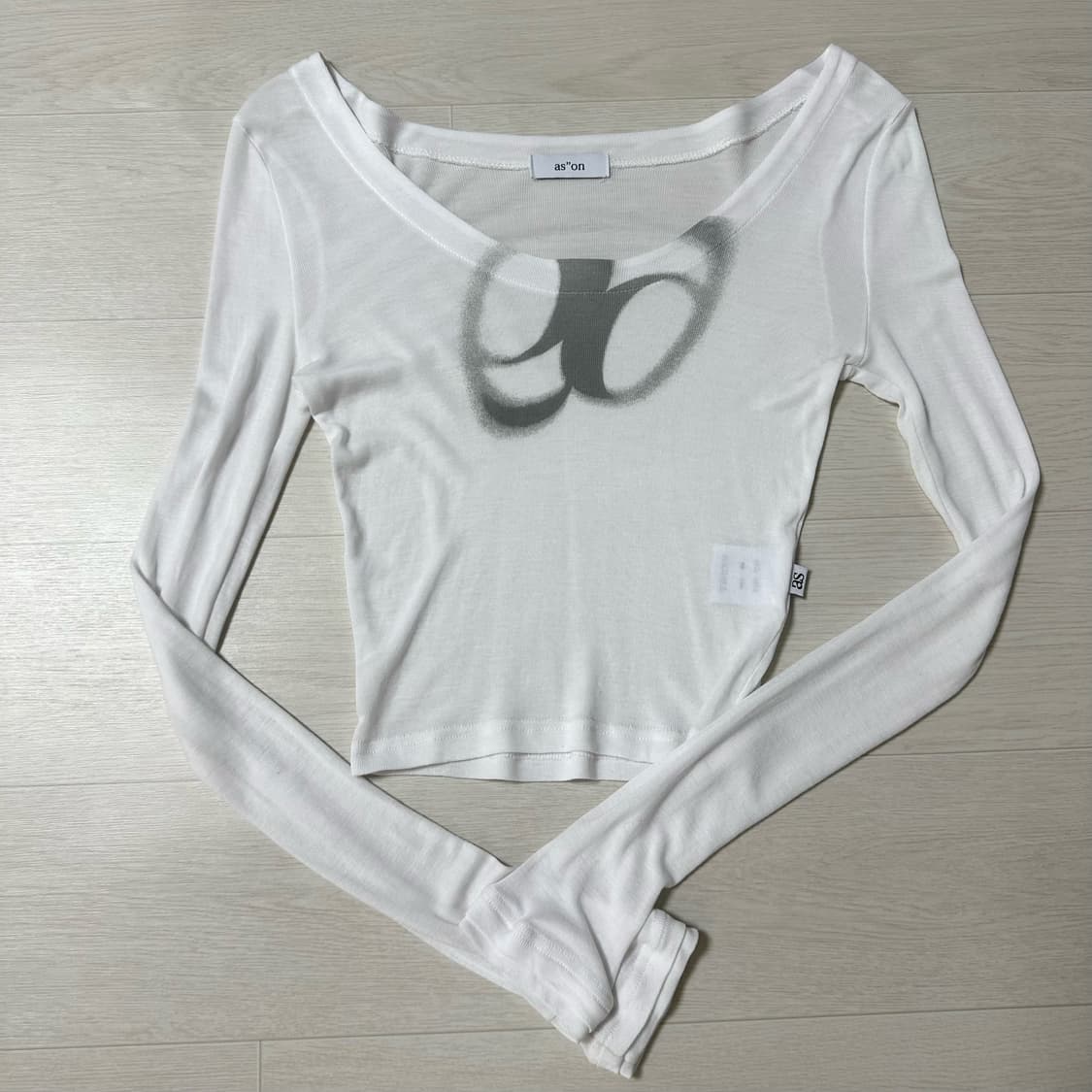 실사) 애즈온 시스루 티 SEE-THROUGH T 상품이미지2