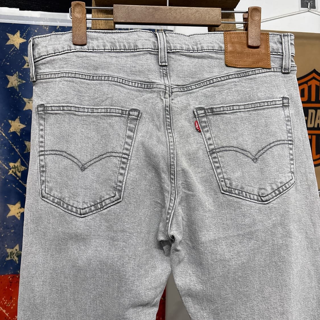 리바이스 502 그레이워시드 테이퍼드핏 데님팬츠 N907 상품이미지6