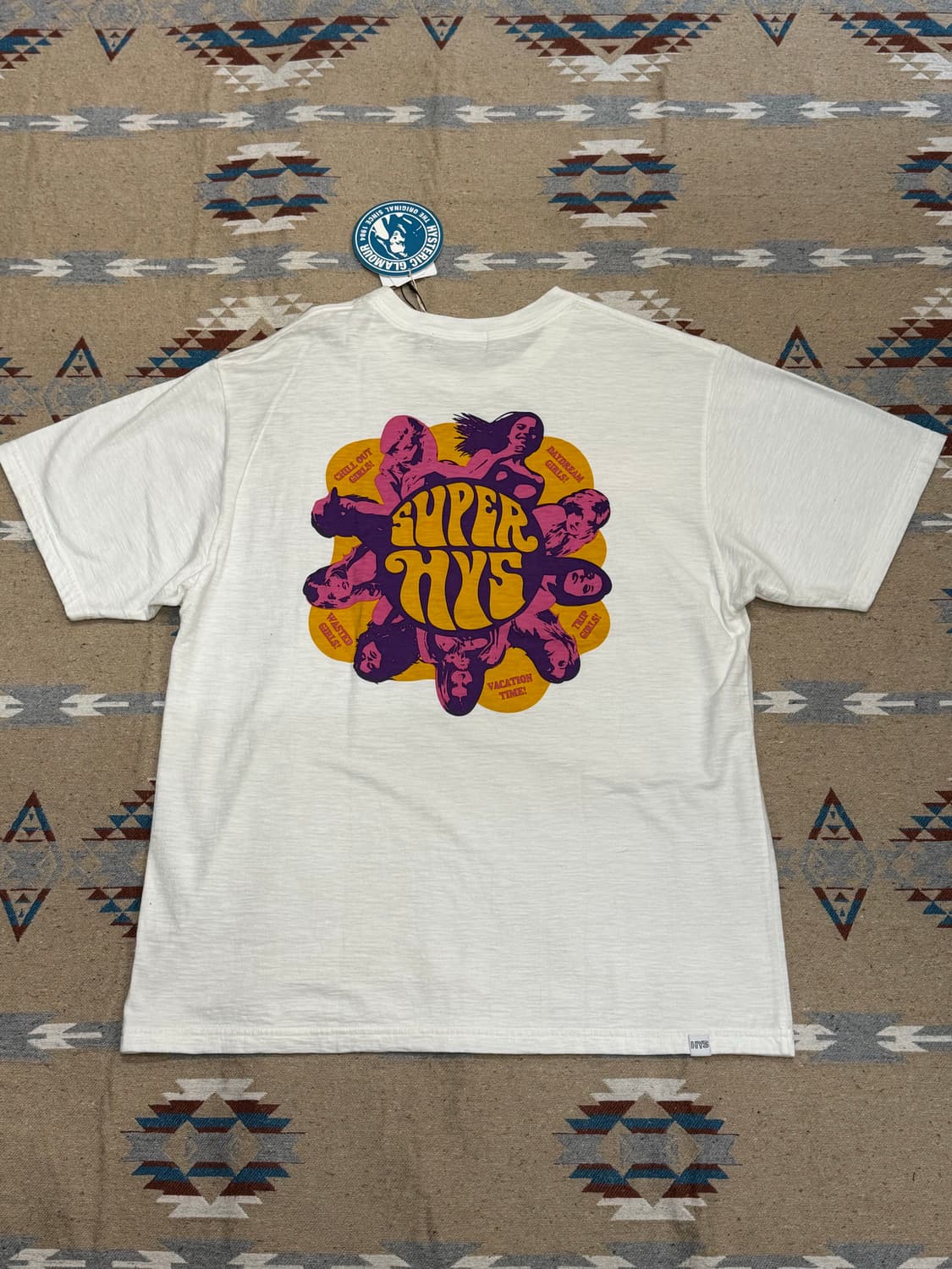 [L] 히스테릭글래머 슈퍼히스테릭 서클 티셔츠 화이트 상품이미지4