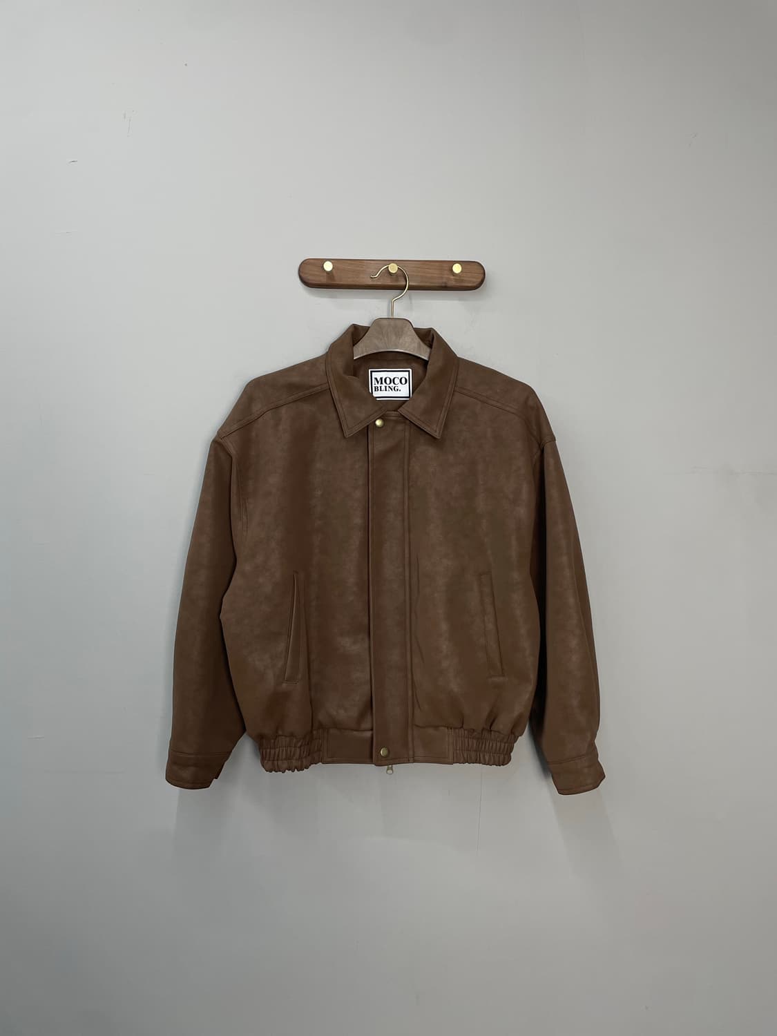 빈티지 브라운 스웨이드 가죽 자켓 H1257 상품이미지2