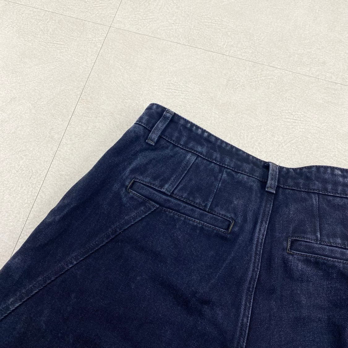 쿠어 핀턱 데님 벌룬 와이드 팬츠 (32) 상품이미지5