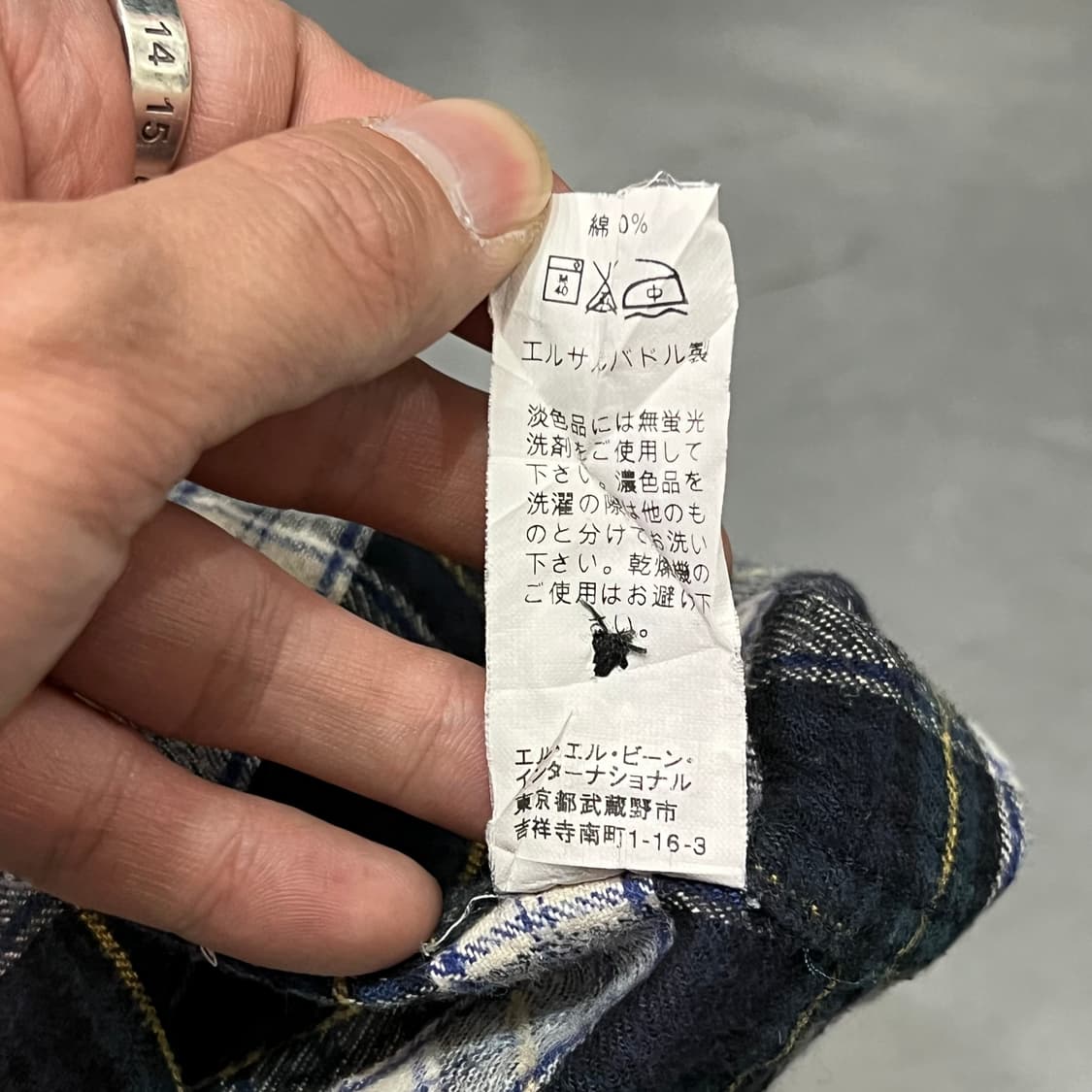  엘엘빈 하프 버튼 체크셔츠 y14543 상품이미지9