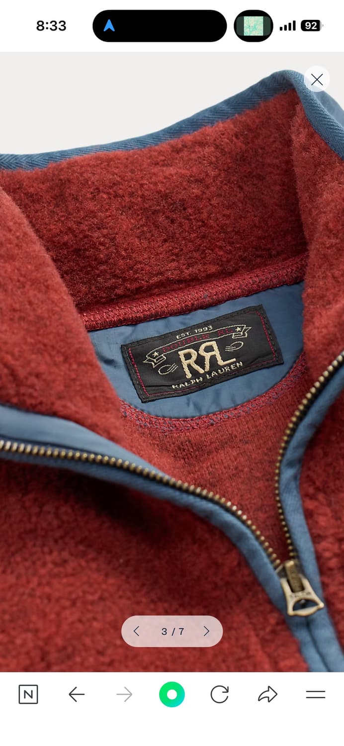 RRL  울 블렌드 플리스 자켓 상품이미지4