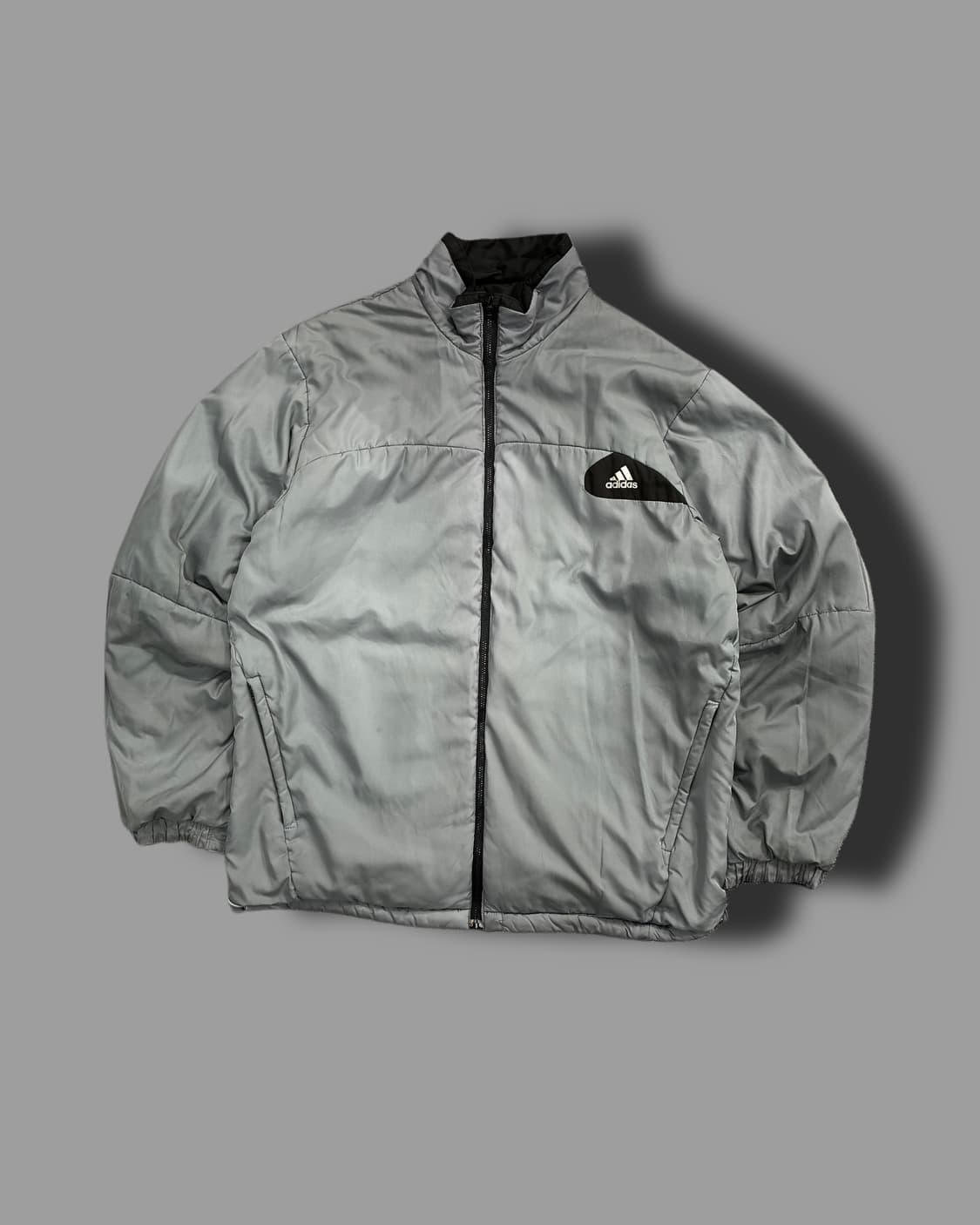 아디다스 블랙 그레이 리버시블 바람막이 점퍼 상품이미지8