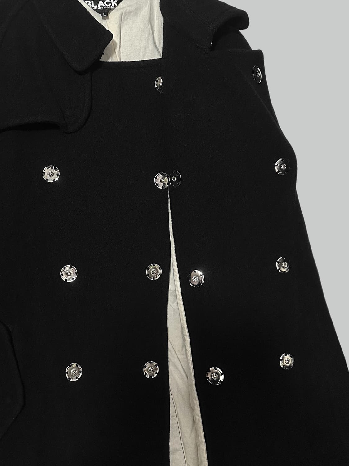 꼼데가르송 블랙 발마칸 코트 상품이미지6