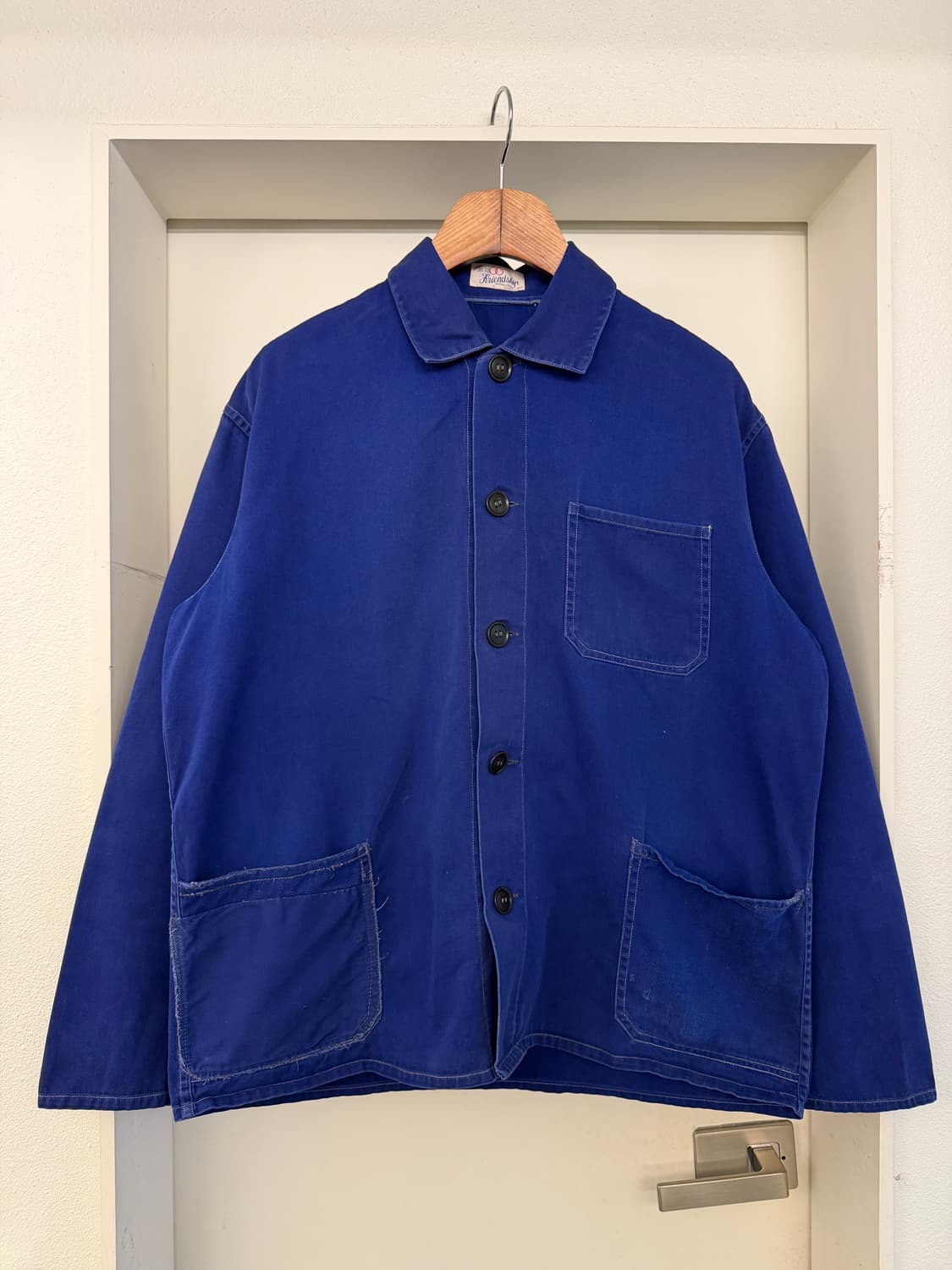 1970s FRIENDSHIP INDIGO BLUE 빈티지 프렌치워크자켓 상품이미지1