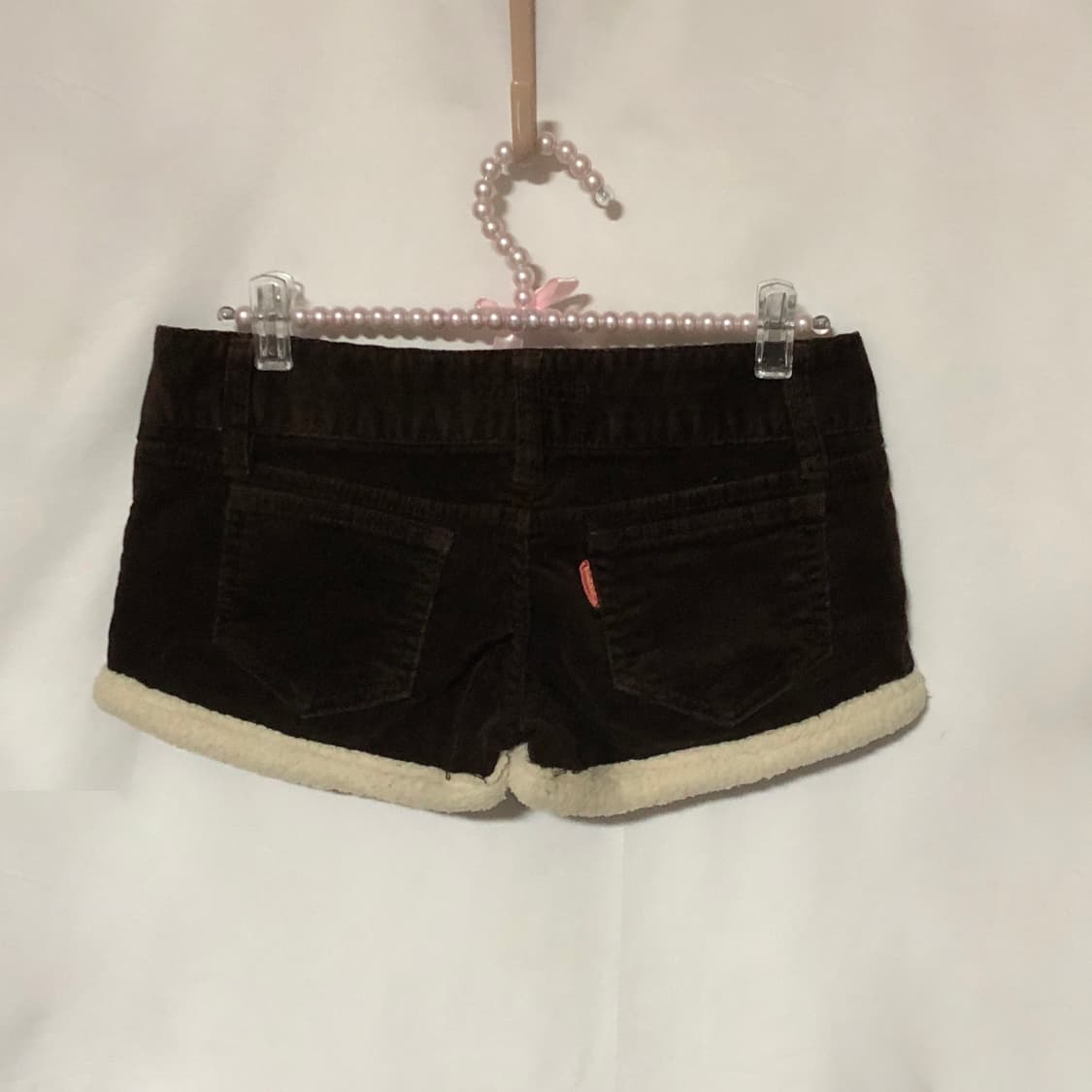 코듀로이 퍼 반바지 브라운 상품이미지6