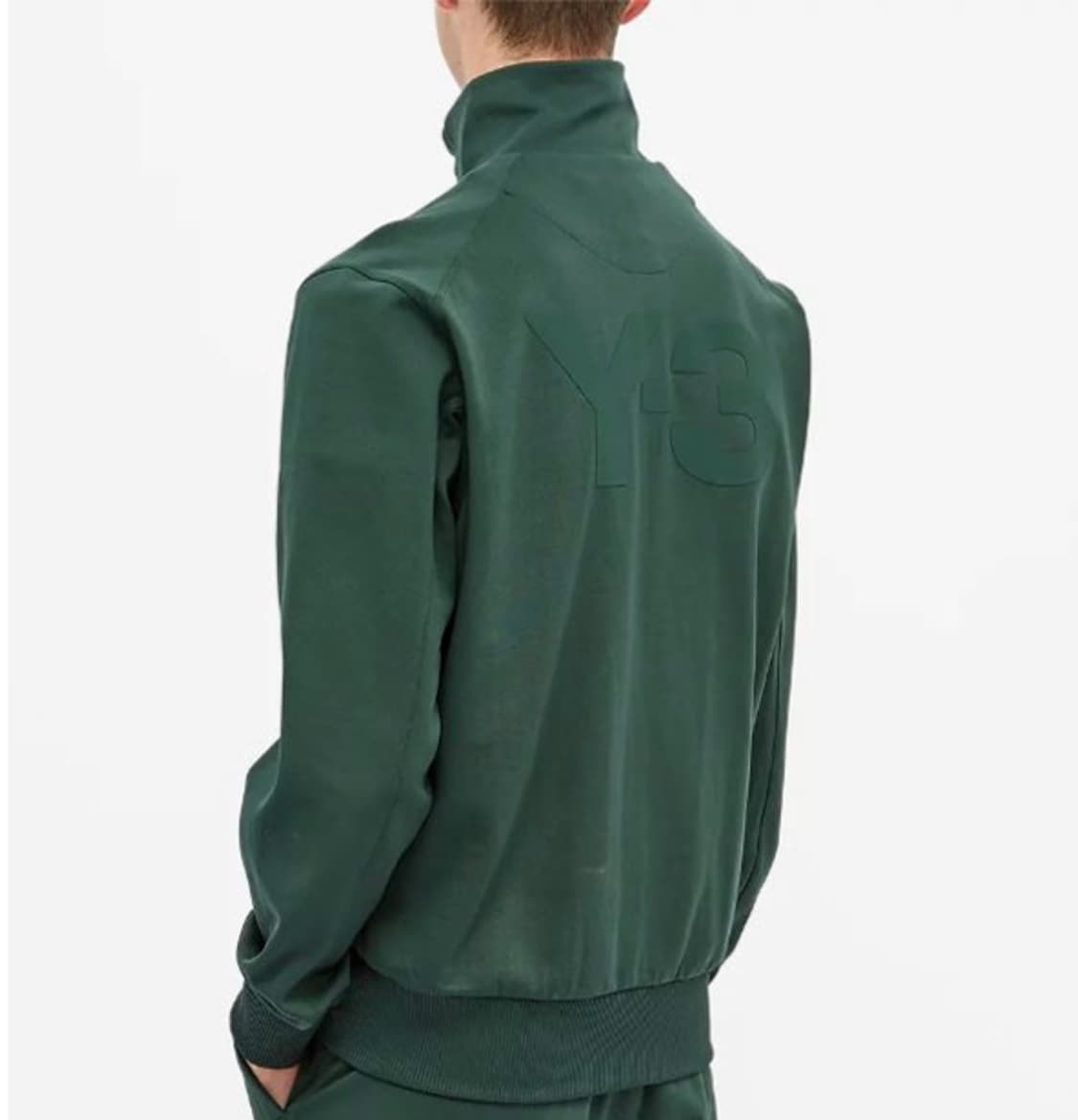 요지야마모토 Y-3 백로고 그린 져지 집업S 상품이미지1