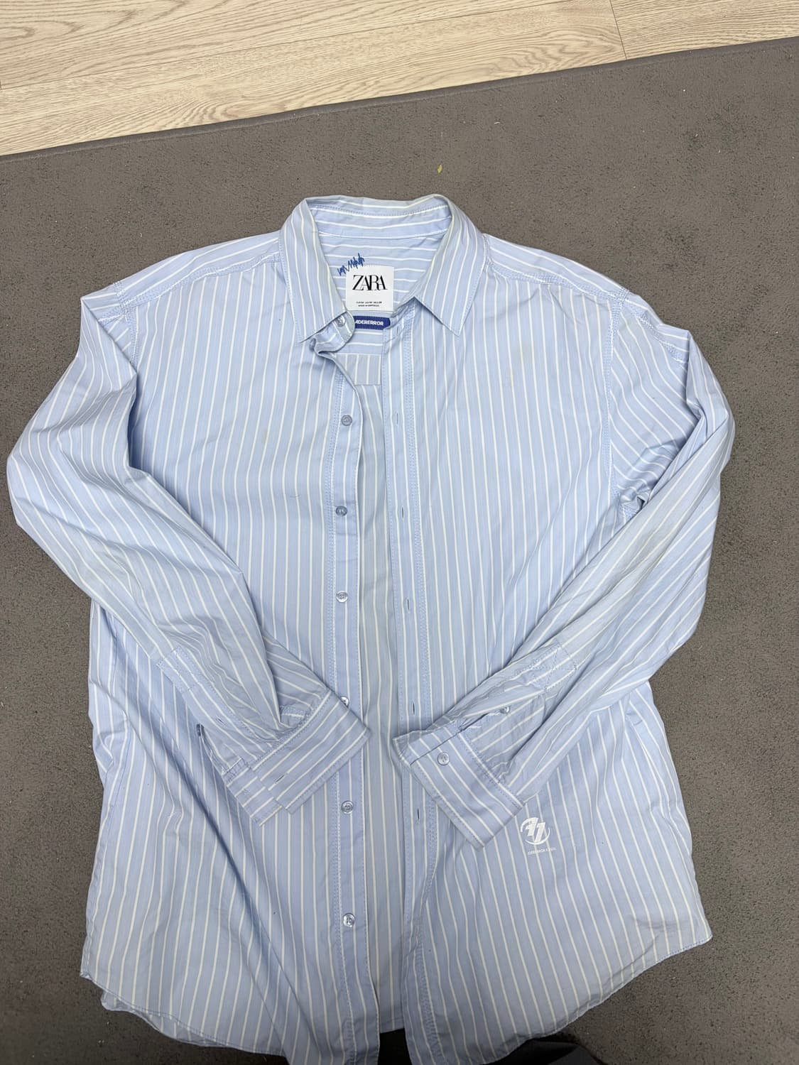 정품) 아더에러 X 자라 콜라보 스트라이프 셔츠 M 상품이미지1