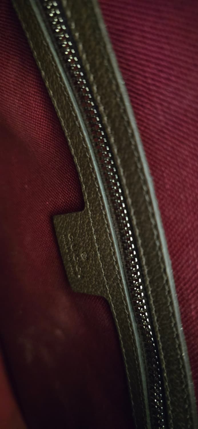 정품 구찌 GG 수프림 레더 디테일 캔버스 남성 여성 토트백  급매 상품이미지8