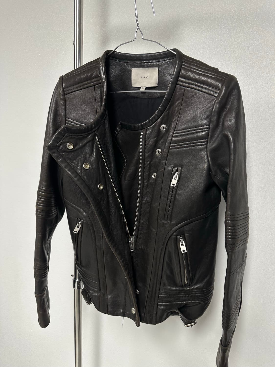 이로 바이커 레더 자켓 상품이미지2