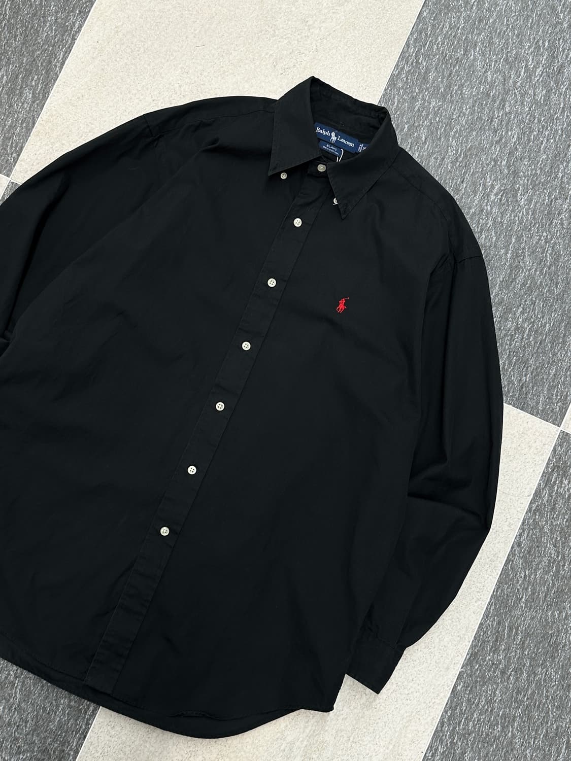 랄프로렌 블랙 블레이크 코튼 셔츠  상품이미지3