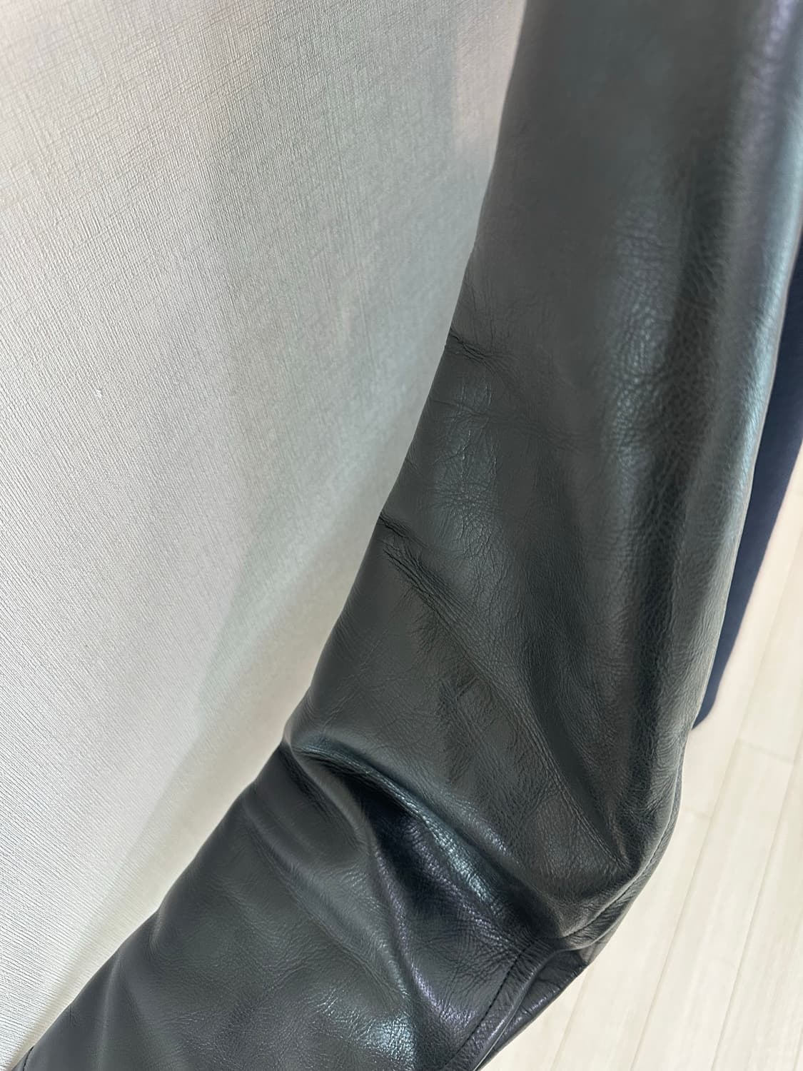 준야와타나베&글로버올 리얼 레더 더플 코트 상품이미지3