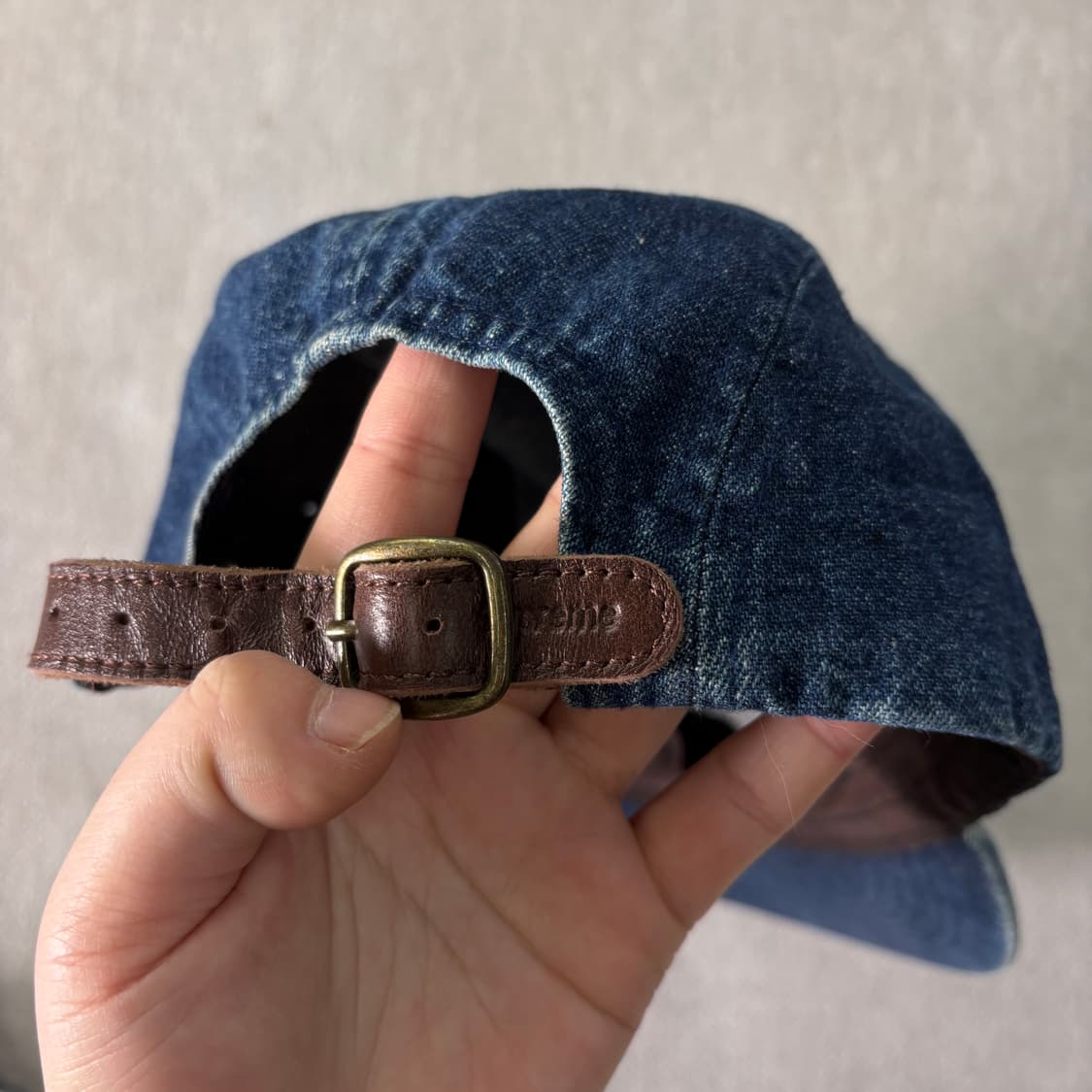 슈프림 박스로고 캠프캡 데님 볼캡 상품이미지4