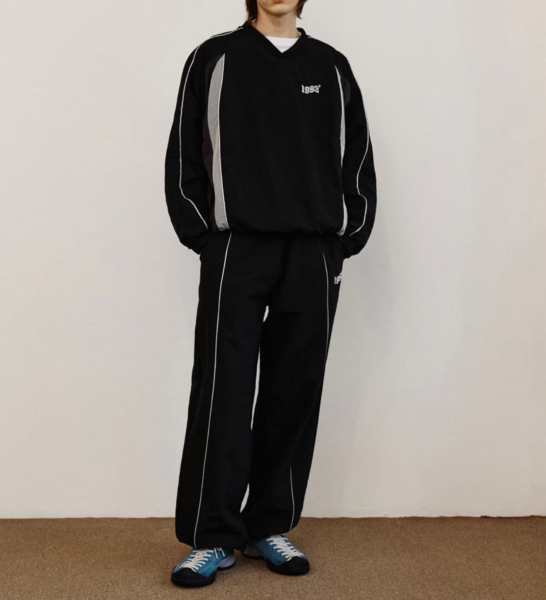 1993스튜디오 빈티지 파이핑 팬츠 블랙 FREE 상품이미지2