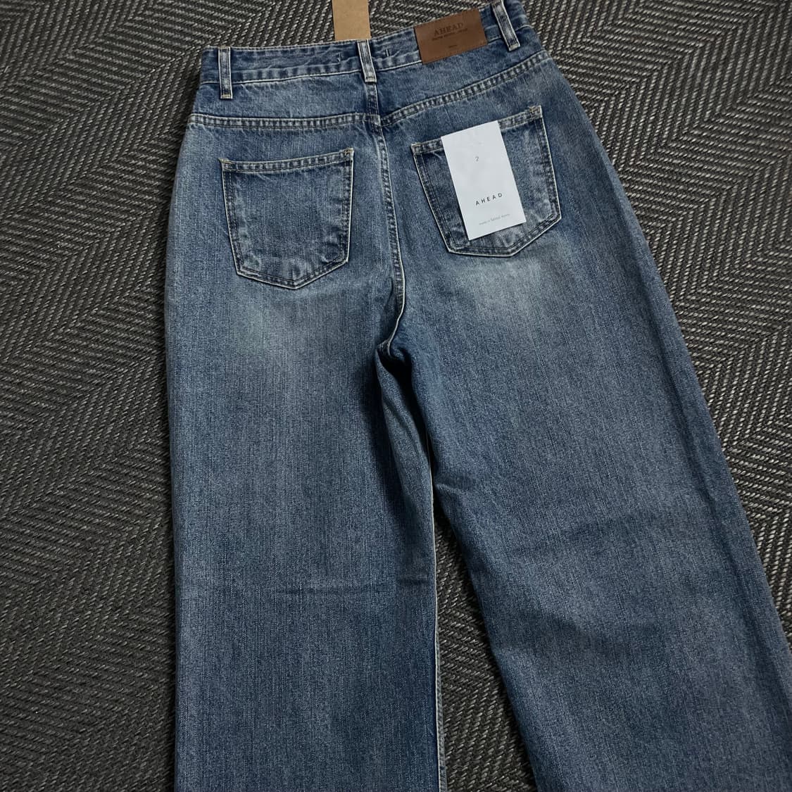 AHEAD 빈티지 와이드 워싱 데님 팬츠o 4560 상품이미지2