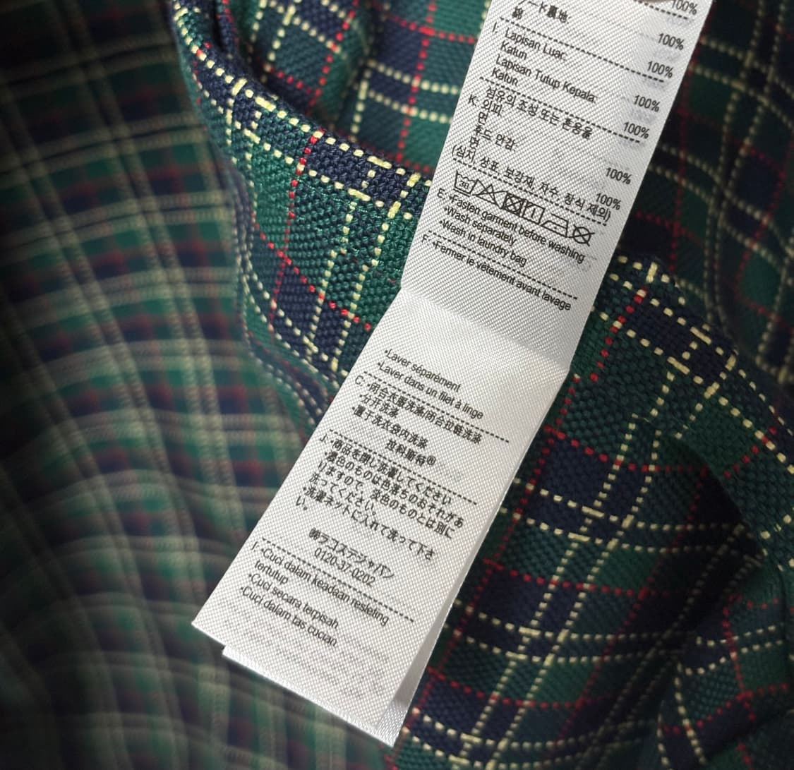 라코스테 후드 체크 코치자켓 상품이미지4