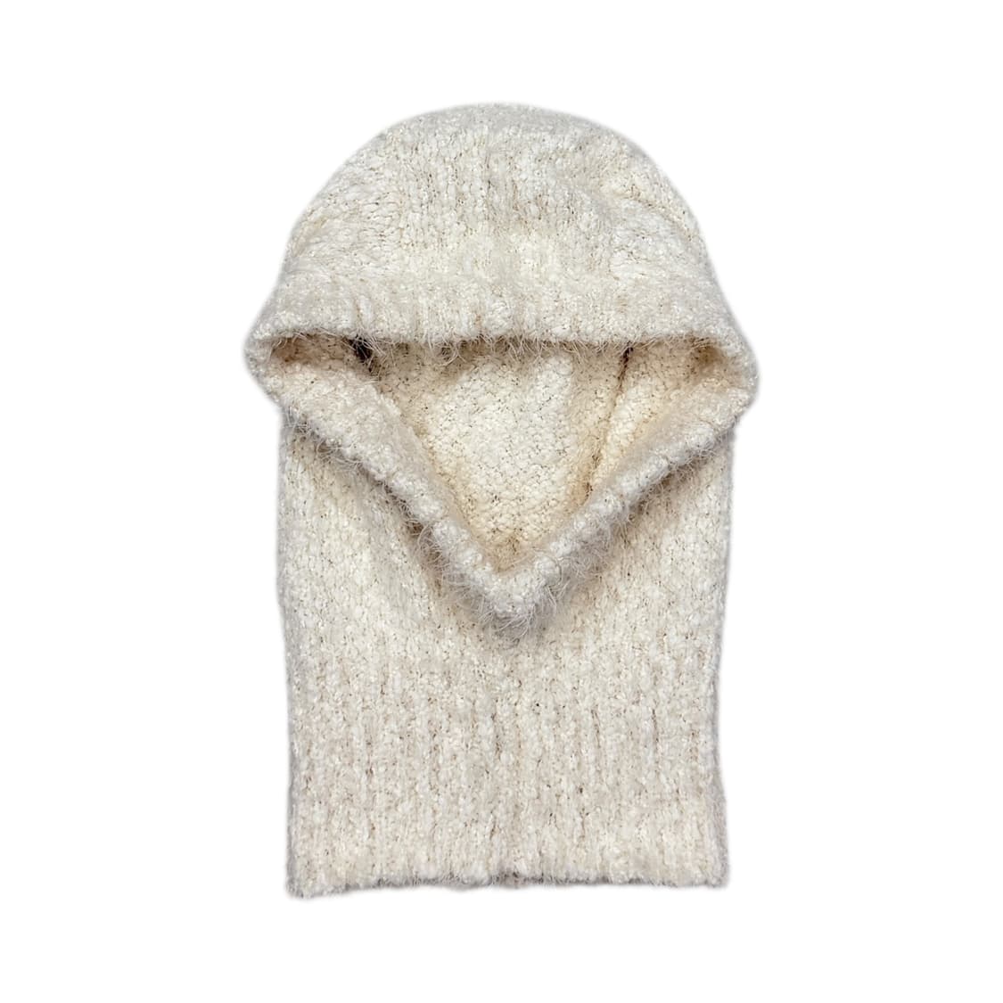 인사일런스 우먼 윈터 부클 바라클라바 모자 아이보리 상품이미지1