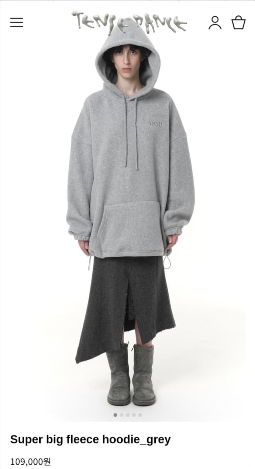 탠스댄스 오버 후드 (차콜) 단종상품  상품이미지1