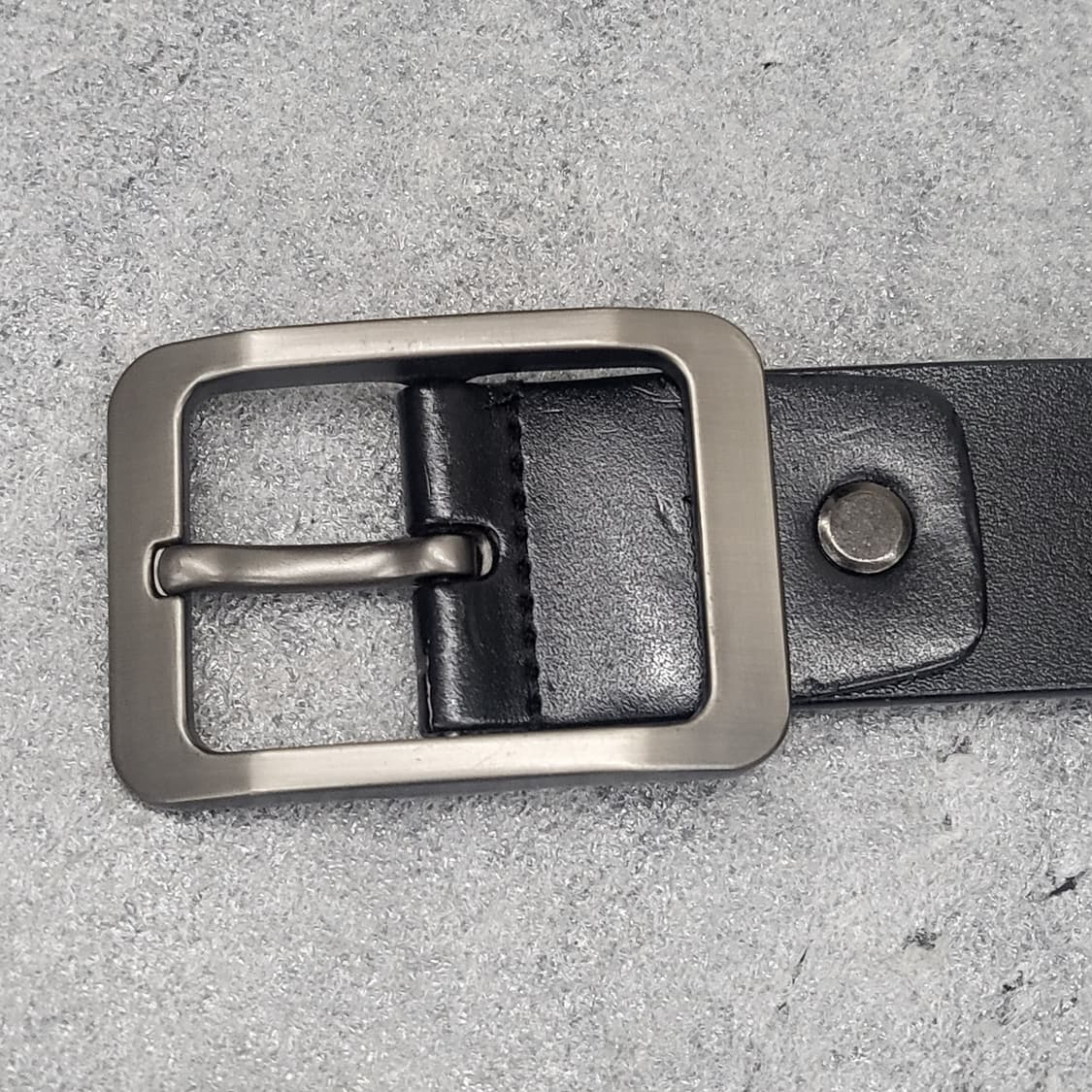 Davis 검정 100%레더 가죽 벨트 총106cm 상품이미지3