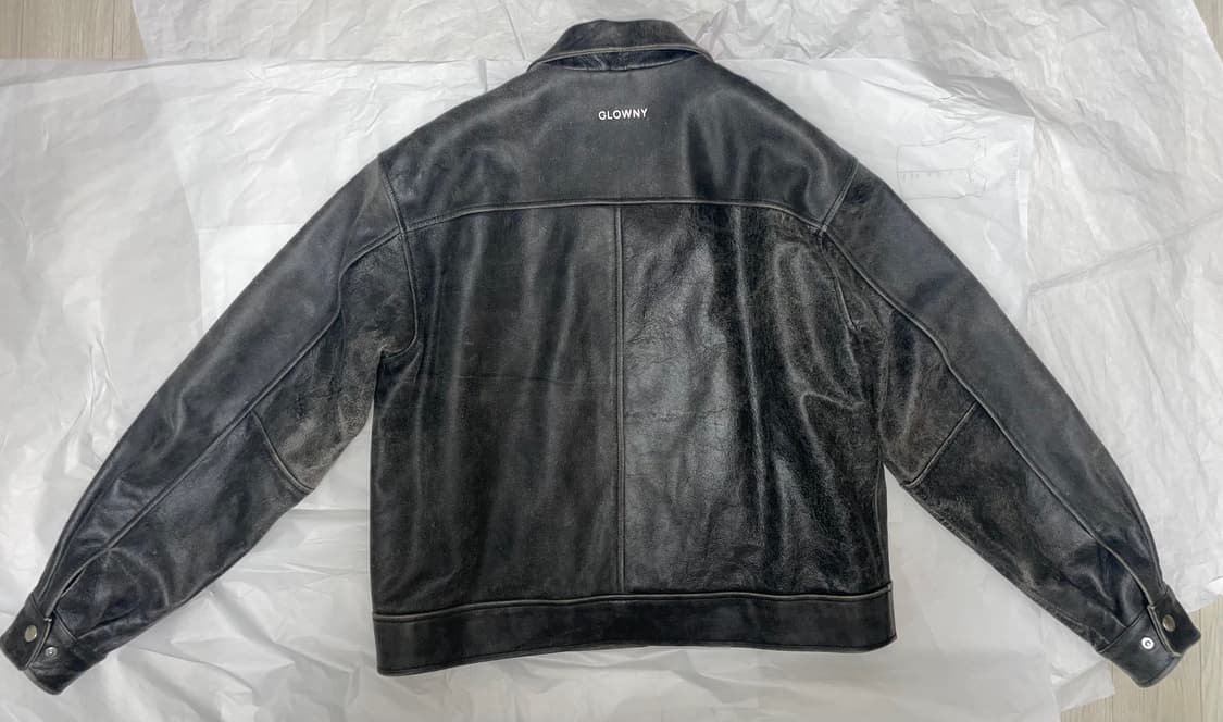 글로니 페이드 레더자켓 상품이미지3