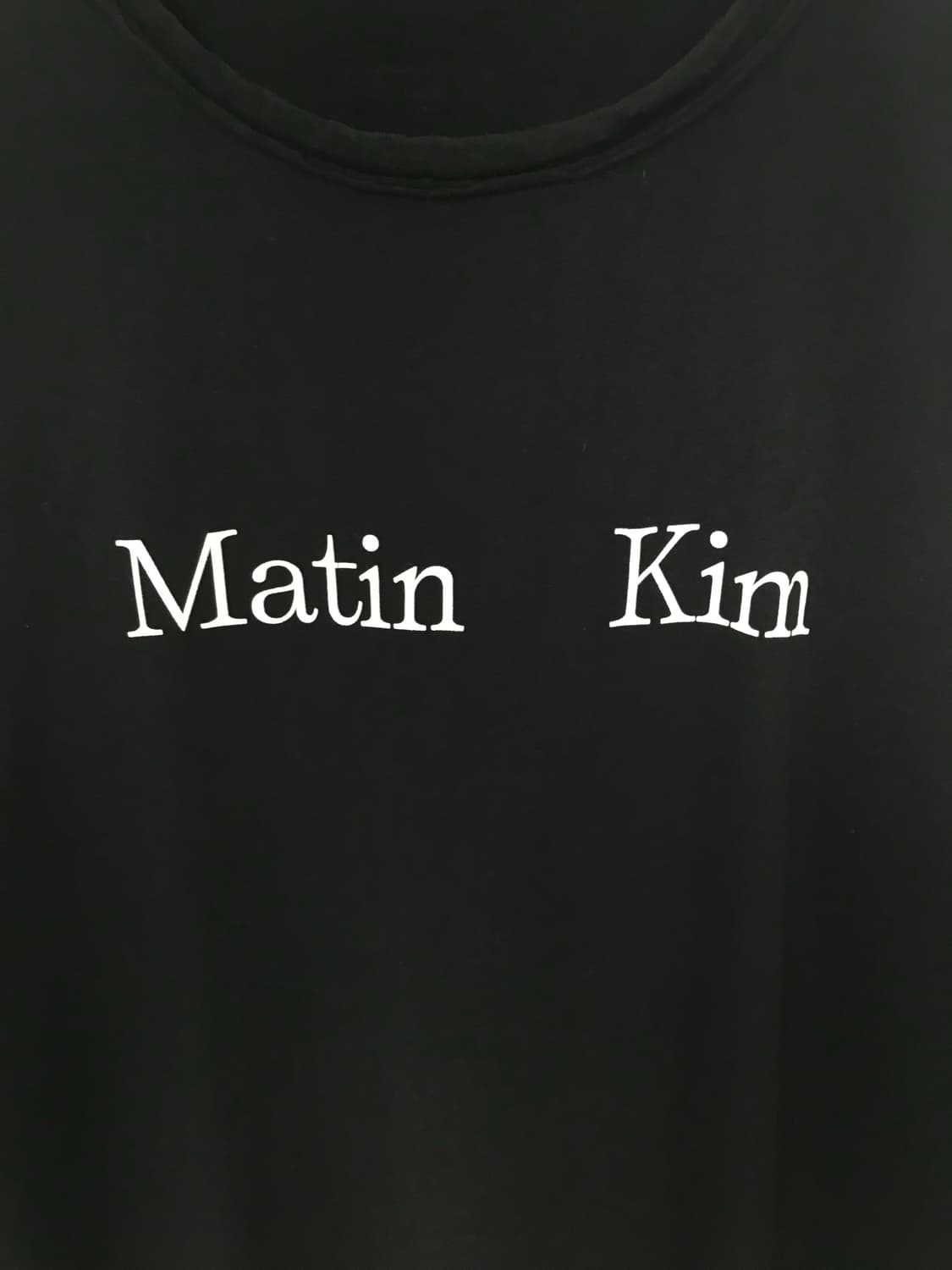 마땡킴 스펠아웃 블랙 반팔 티셔츠 상품이미지4
