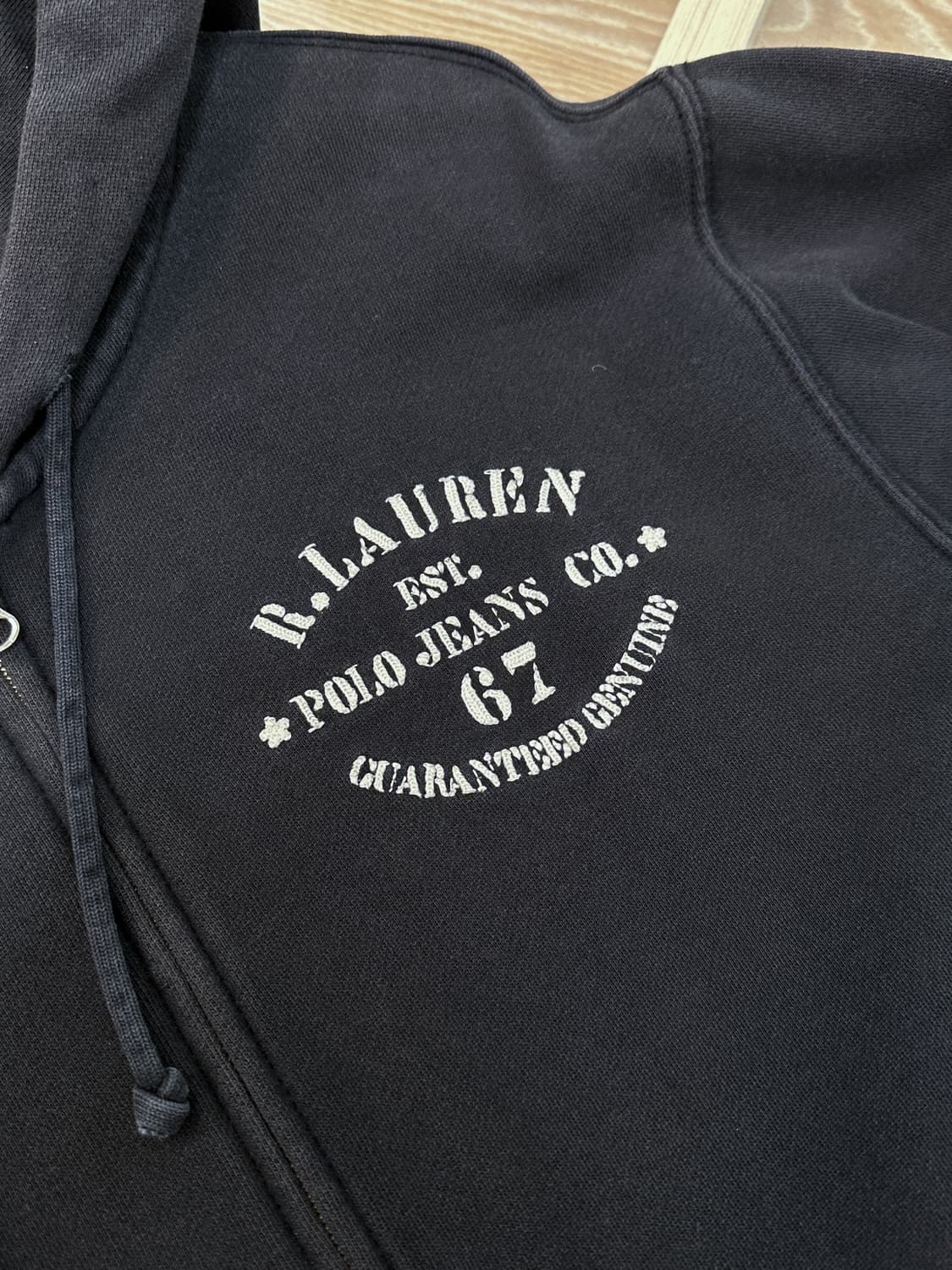 폴로 진스 컴퍼니 U.S.N 스텐실 로고 후드집업 상품이미지5