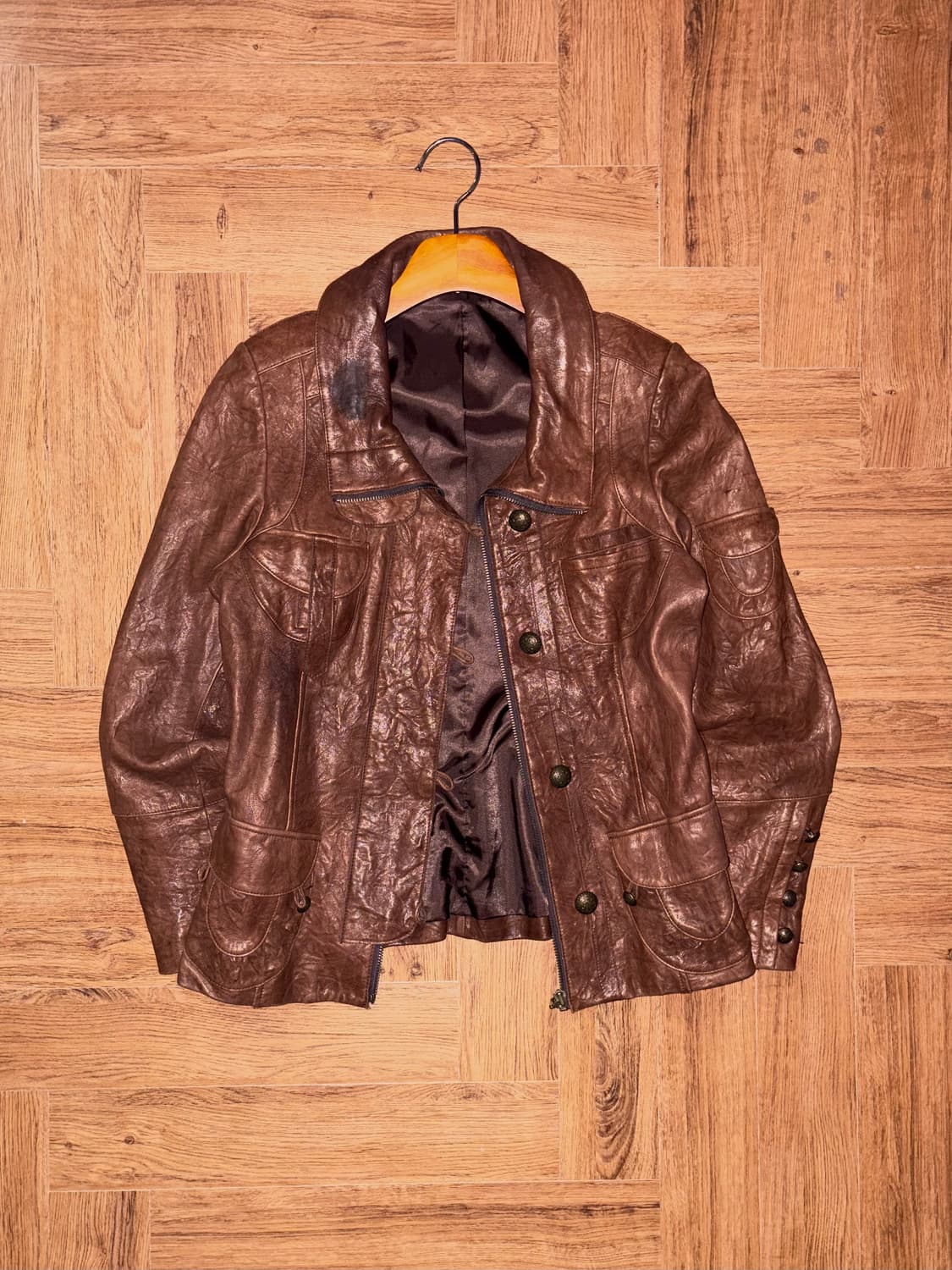 빈티지 양가죽 레더자켓 상품이미지5