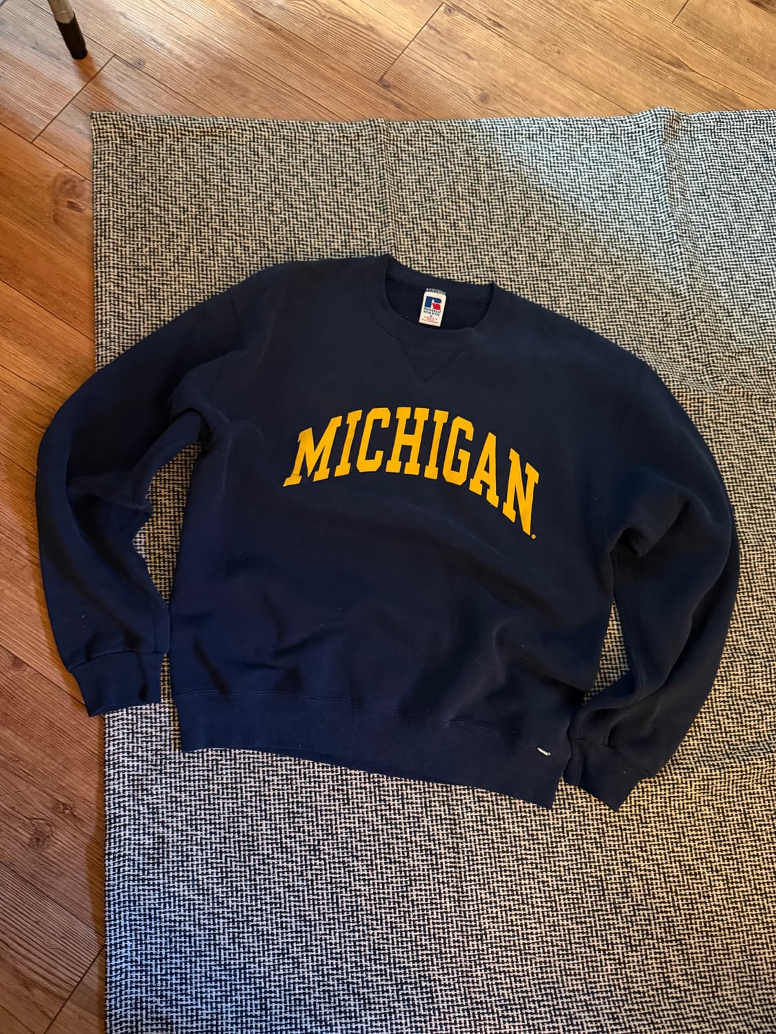 90s mexico 러셀 미시건 스웻셔츠 네이비 M 상품이미지1