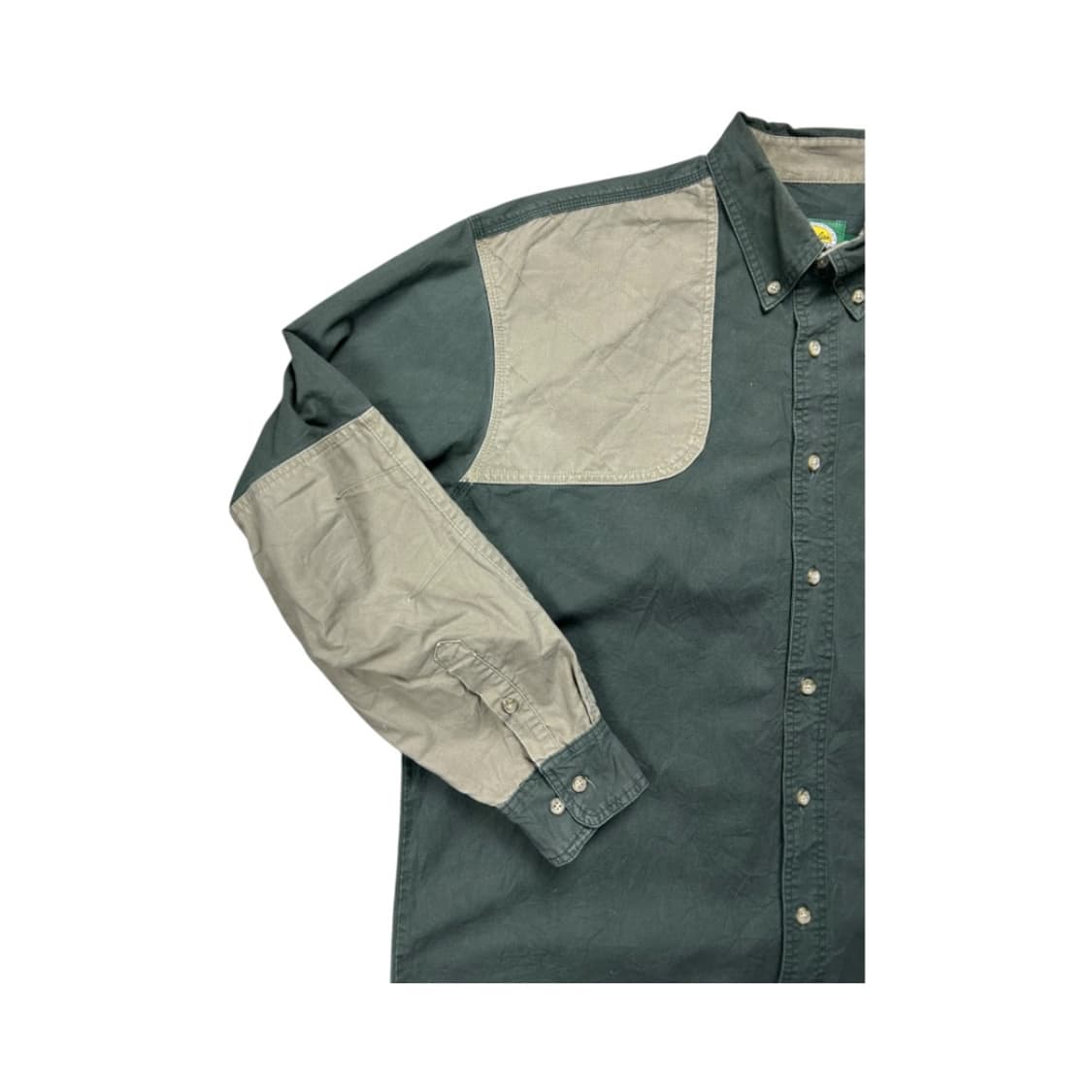 L) 카벨라스 그린 투톤 패치워크 셔츠 TS-046 상품이미지2