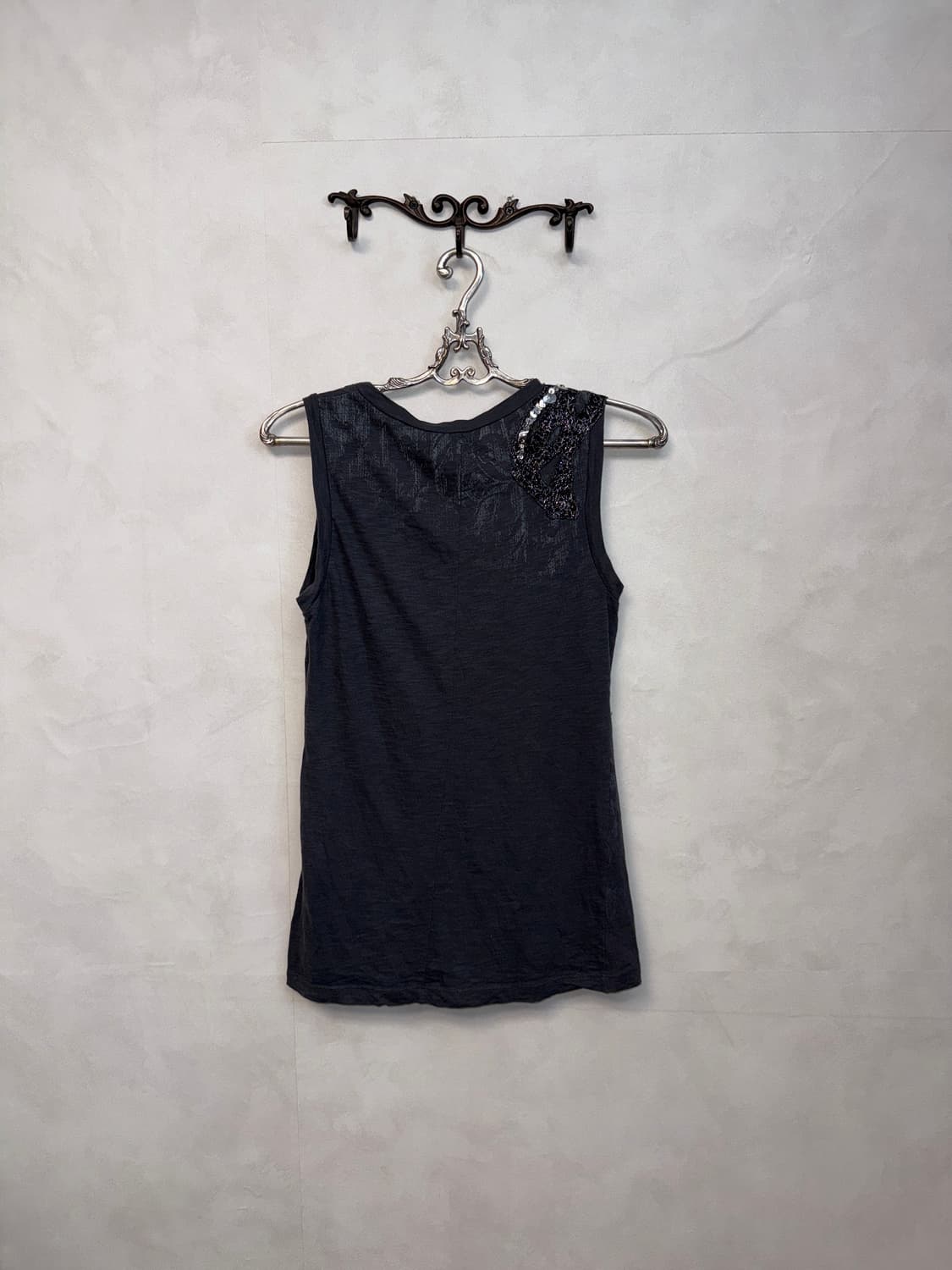 Obzee oriental spangle lace sleeveless 상품이미지4